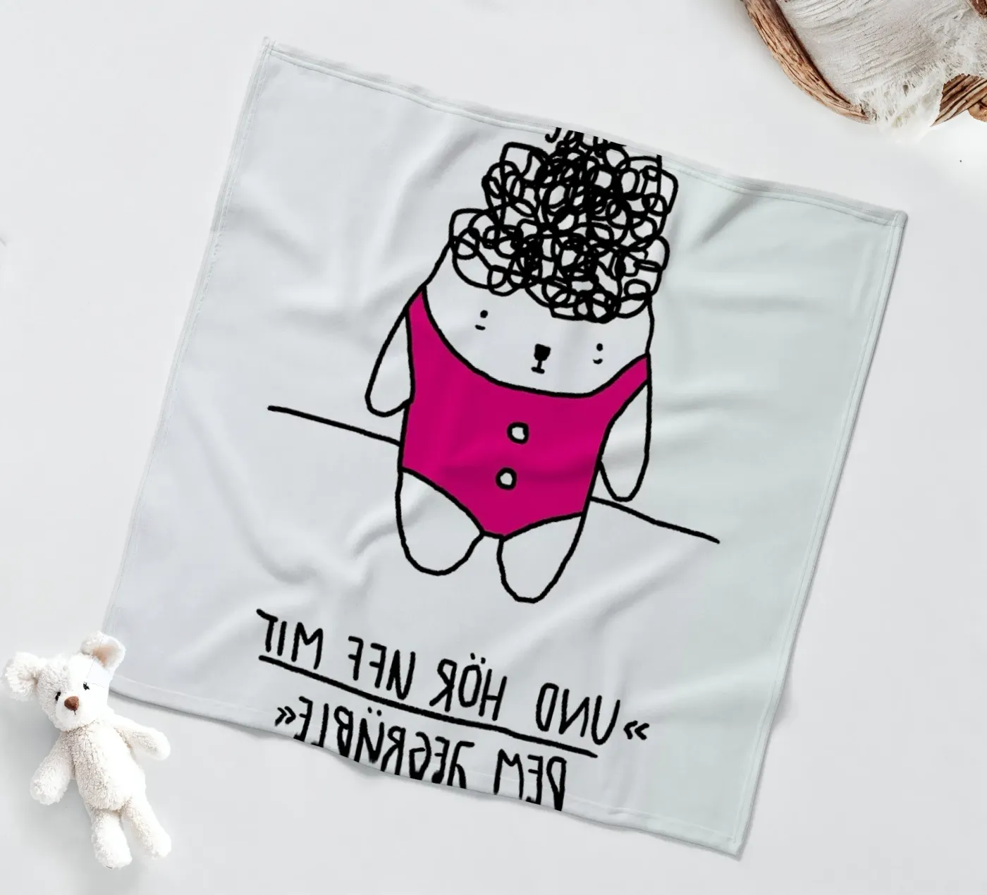 Jegrüble fleecedeken van Herzette