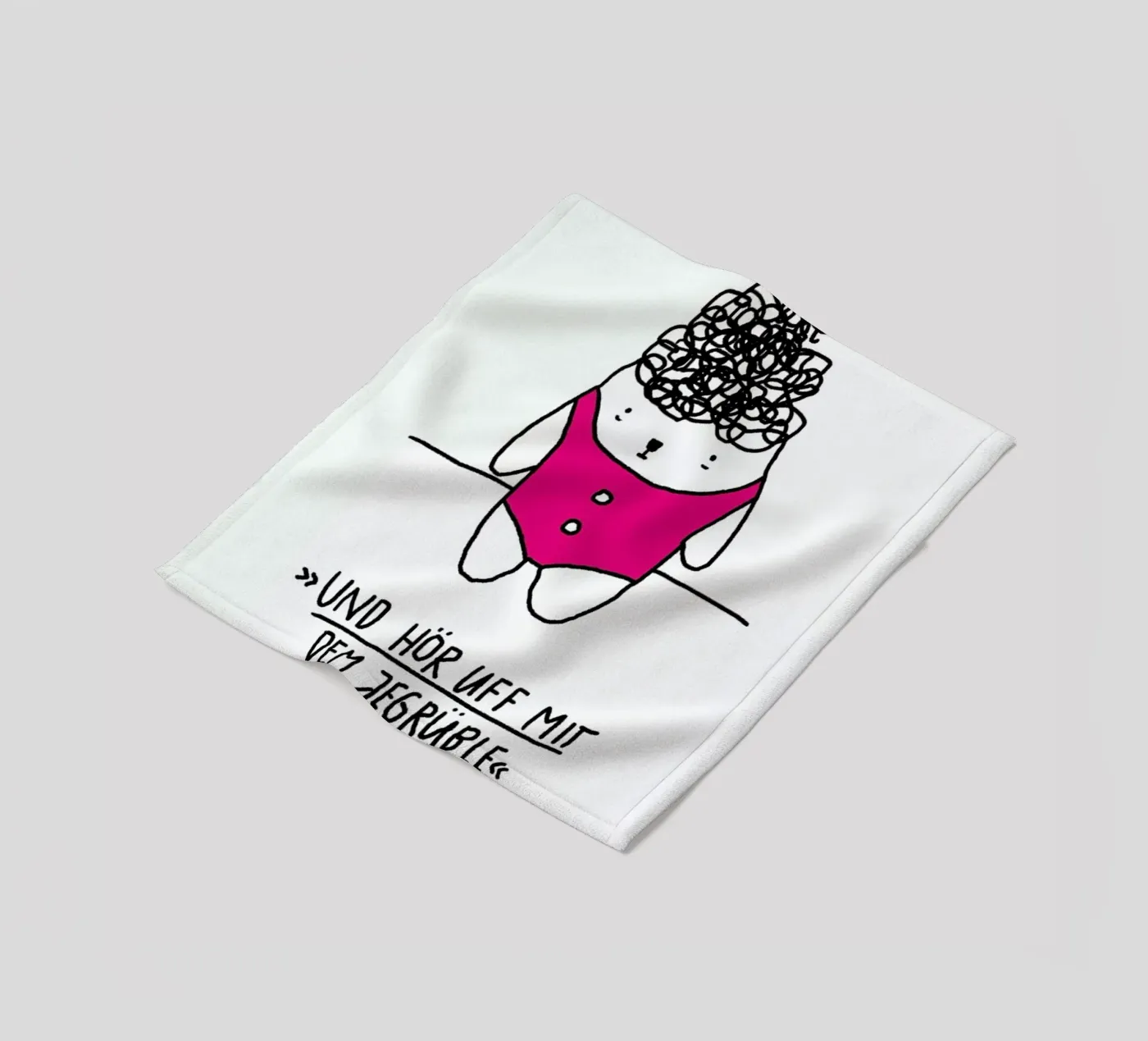 Jegrüble fleecedeken van Herzette