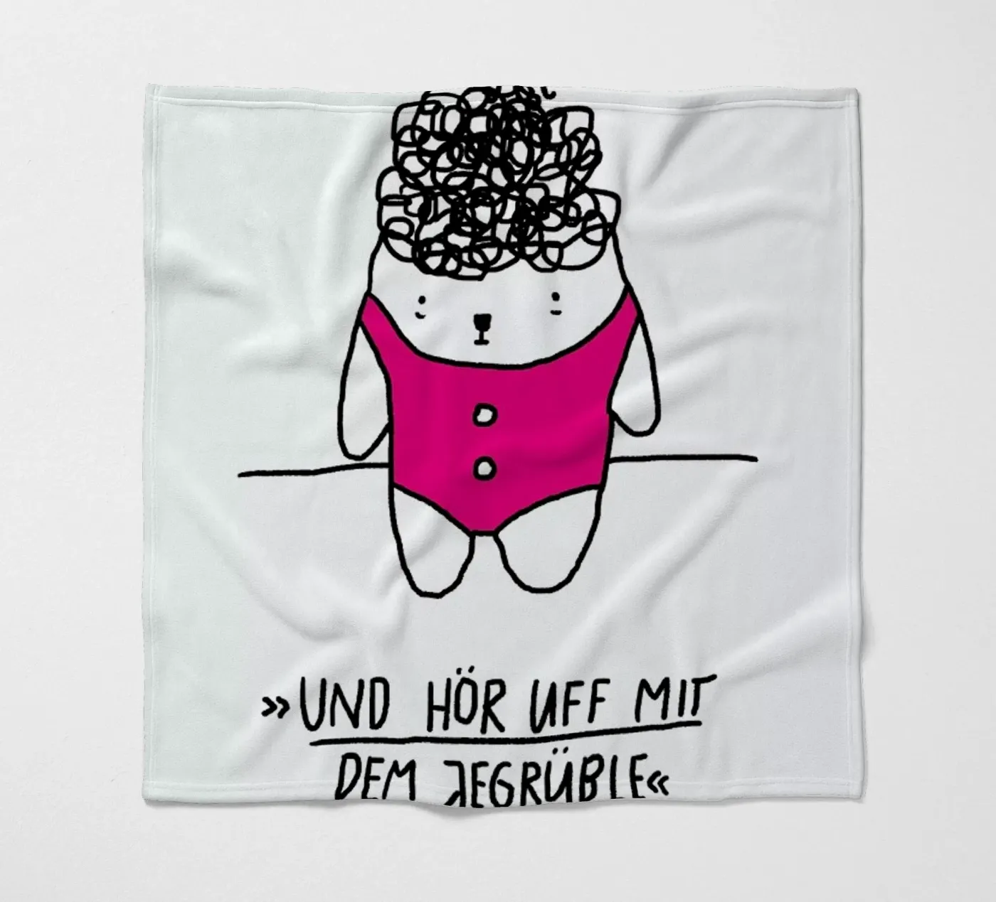 Jegrüble fleecedeken van Herzette