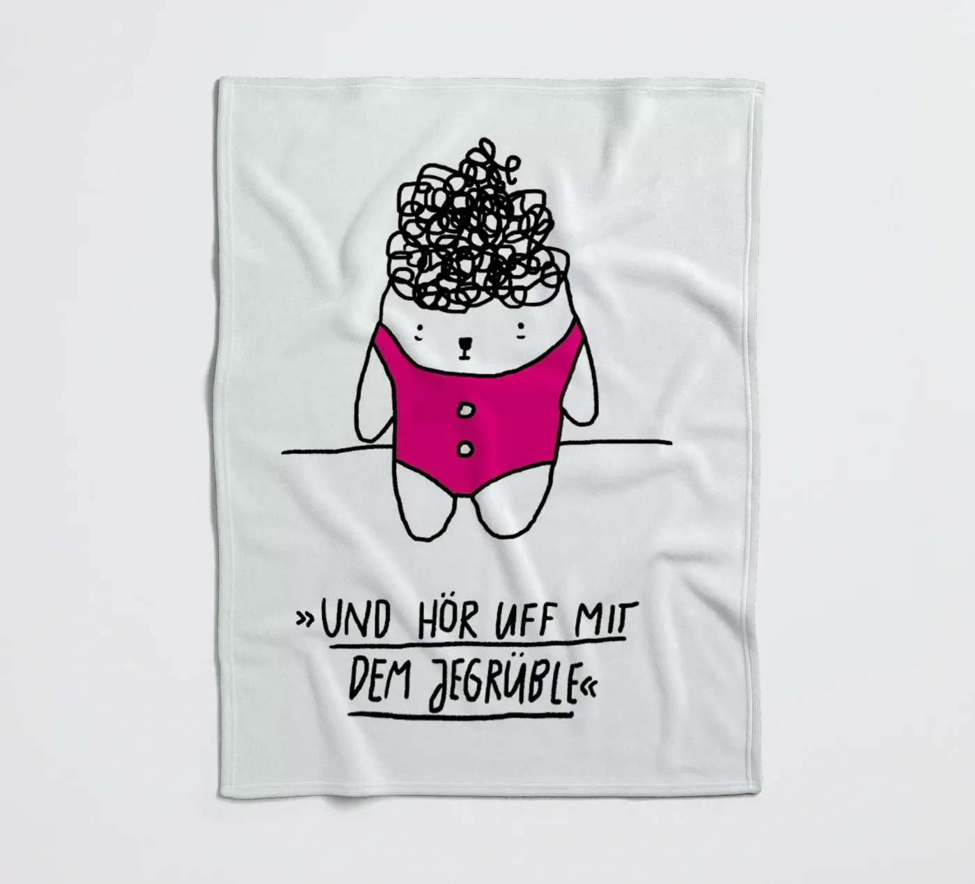 Jegrüble fleecedeken van Herzette