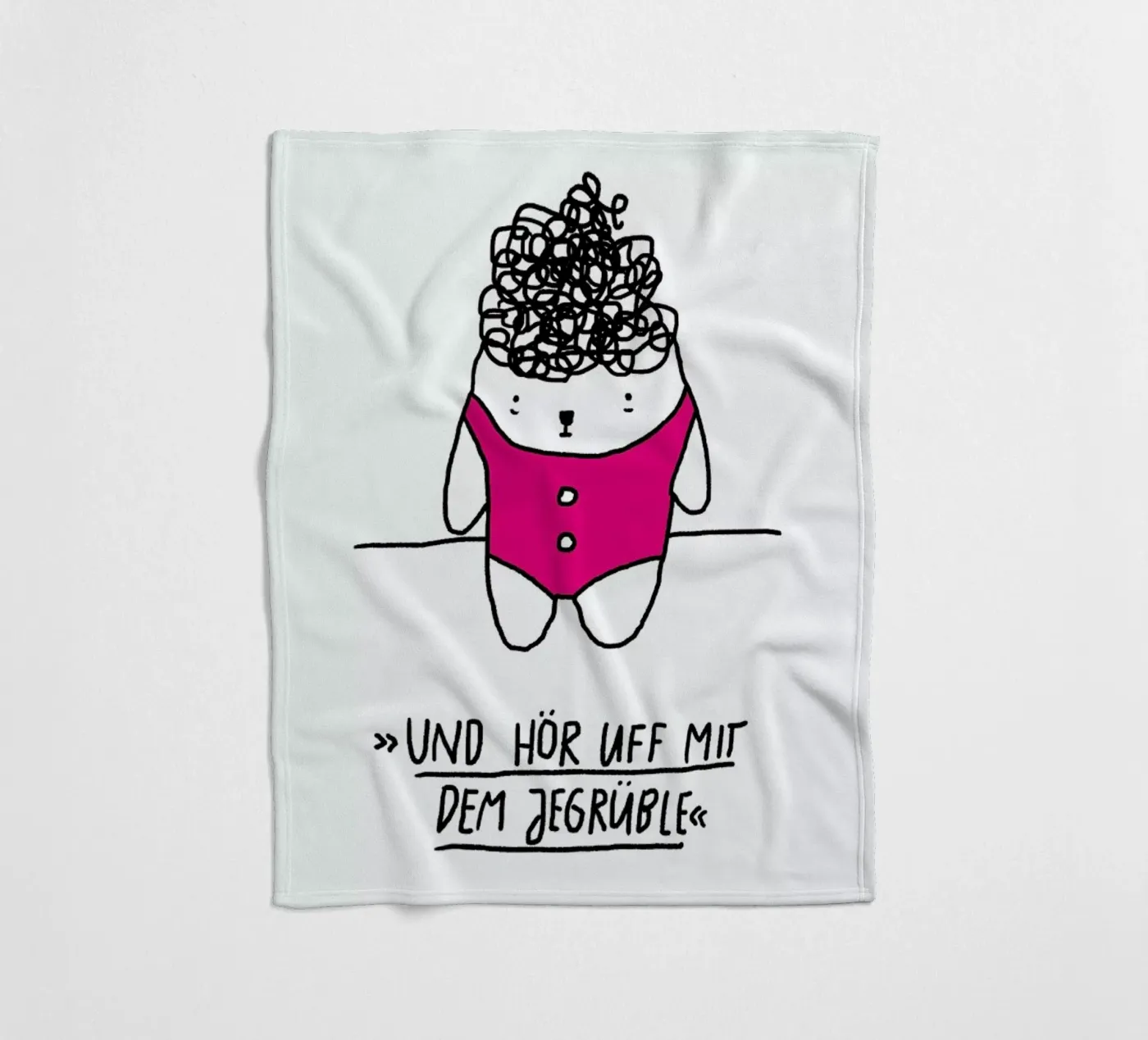 Jegrüble fleecedeken van Herzette