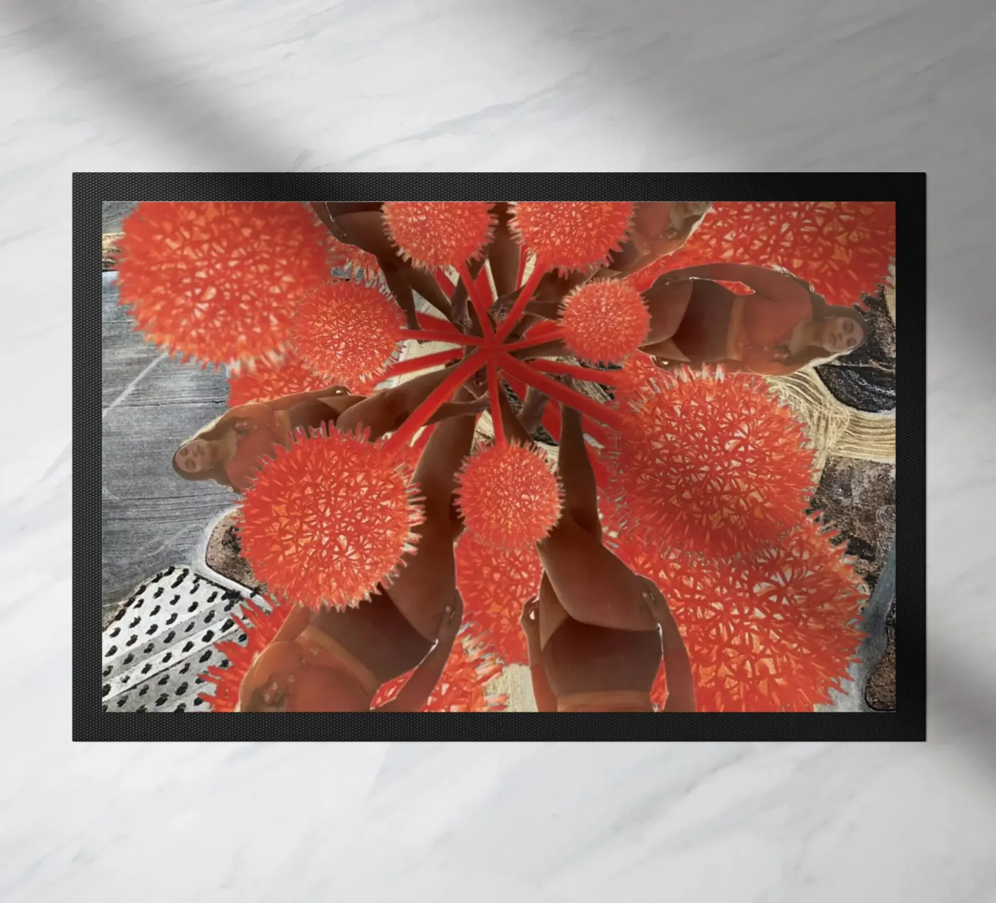 Bloedcellen deurmat van dekonstruktiv