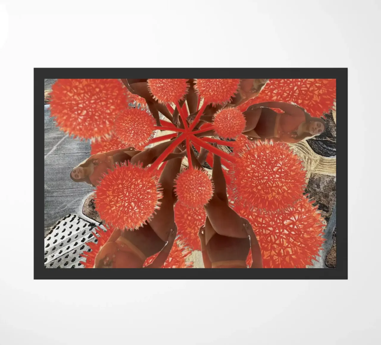 Bloedcellen deurmat van dekonstruktiv