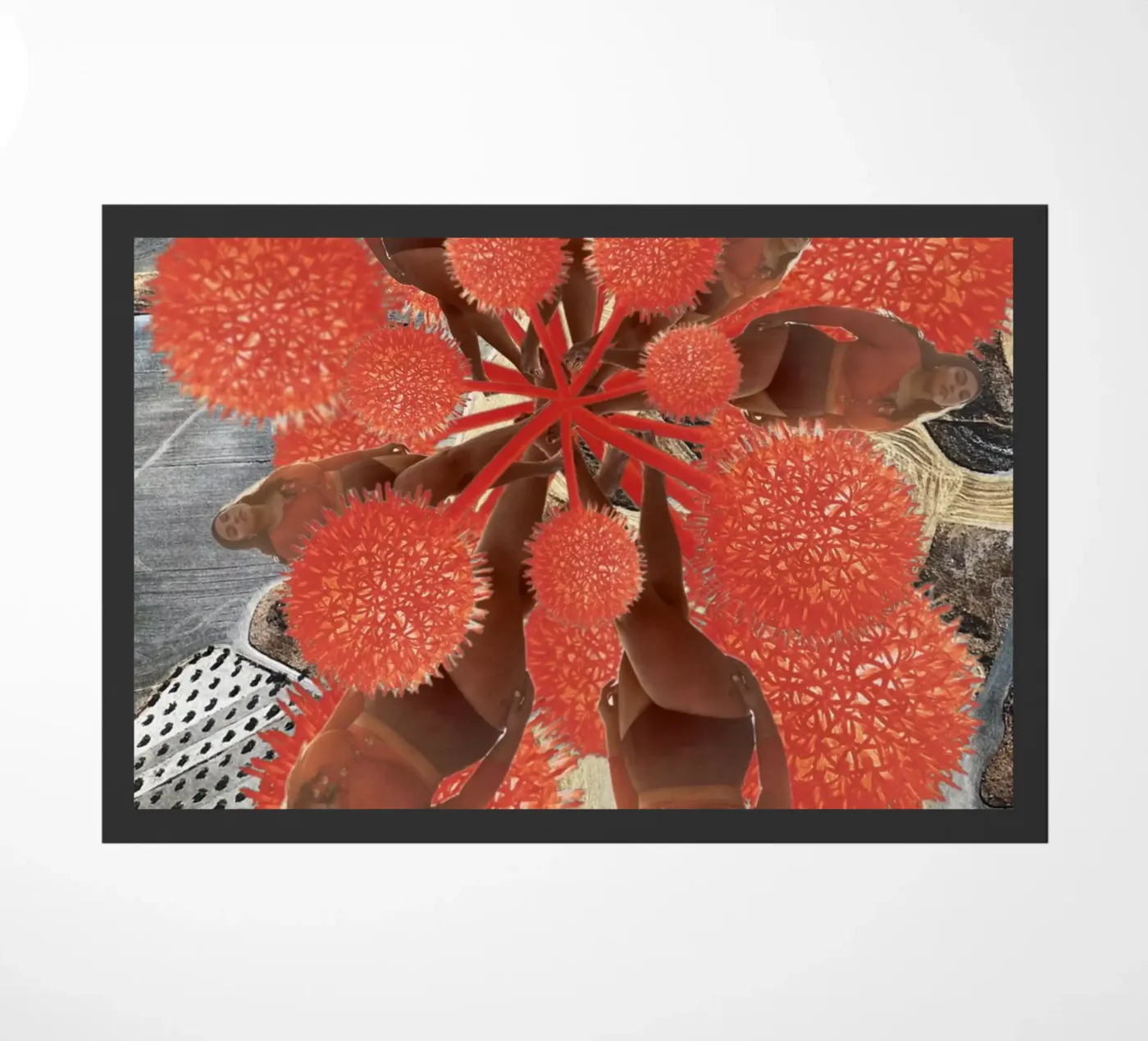 Bloedcellen deurmat van dekonstruktiv