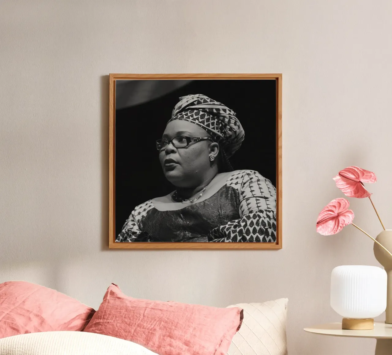 Leymah Gbowee alluminio dibond da tobyrmattie