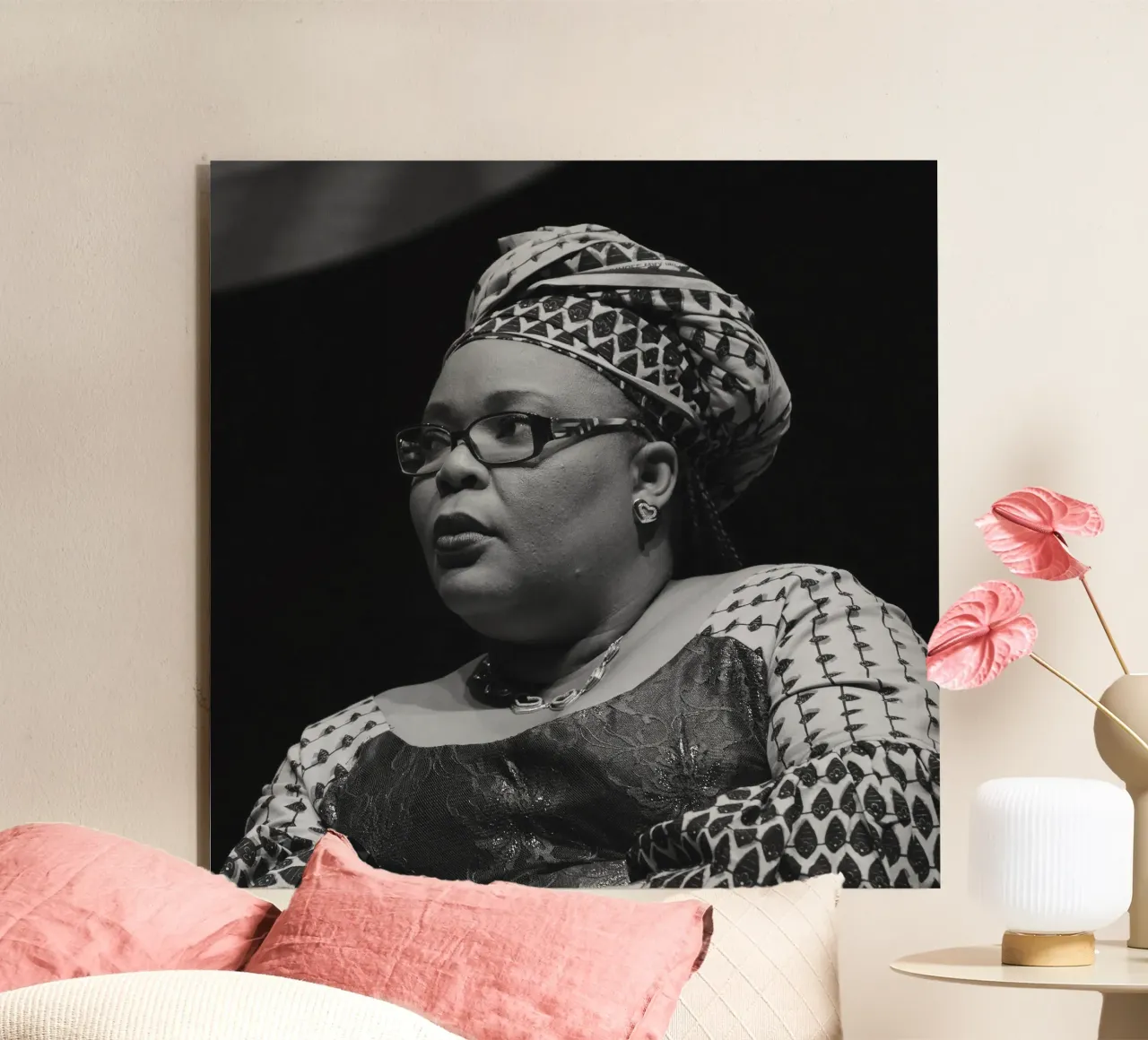 Leymah Gbowee alluminio dibond da tobyrmattie