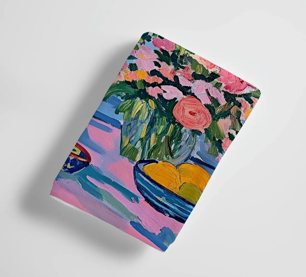 Fiori di limone botanici lago rosa blu fiume bouquet asciugamano da bagno da Euphoria Theresa