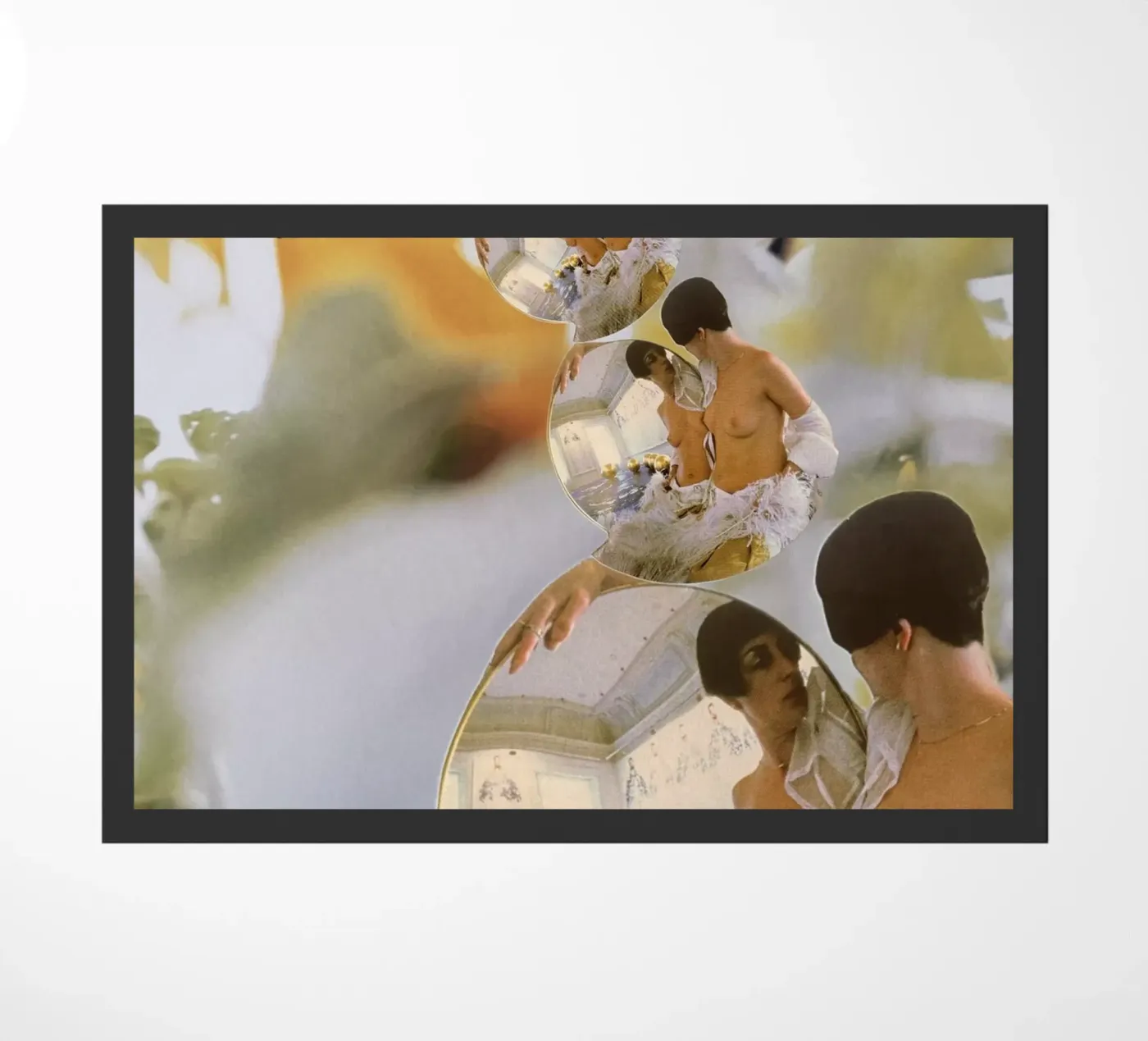 Spiegel deurmat van dekonstruktiv