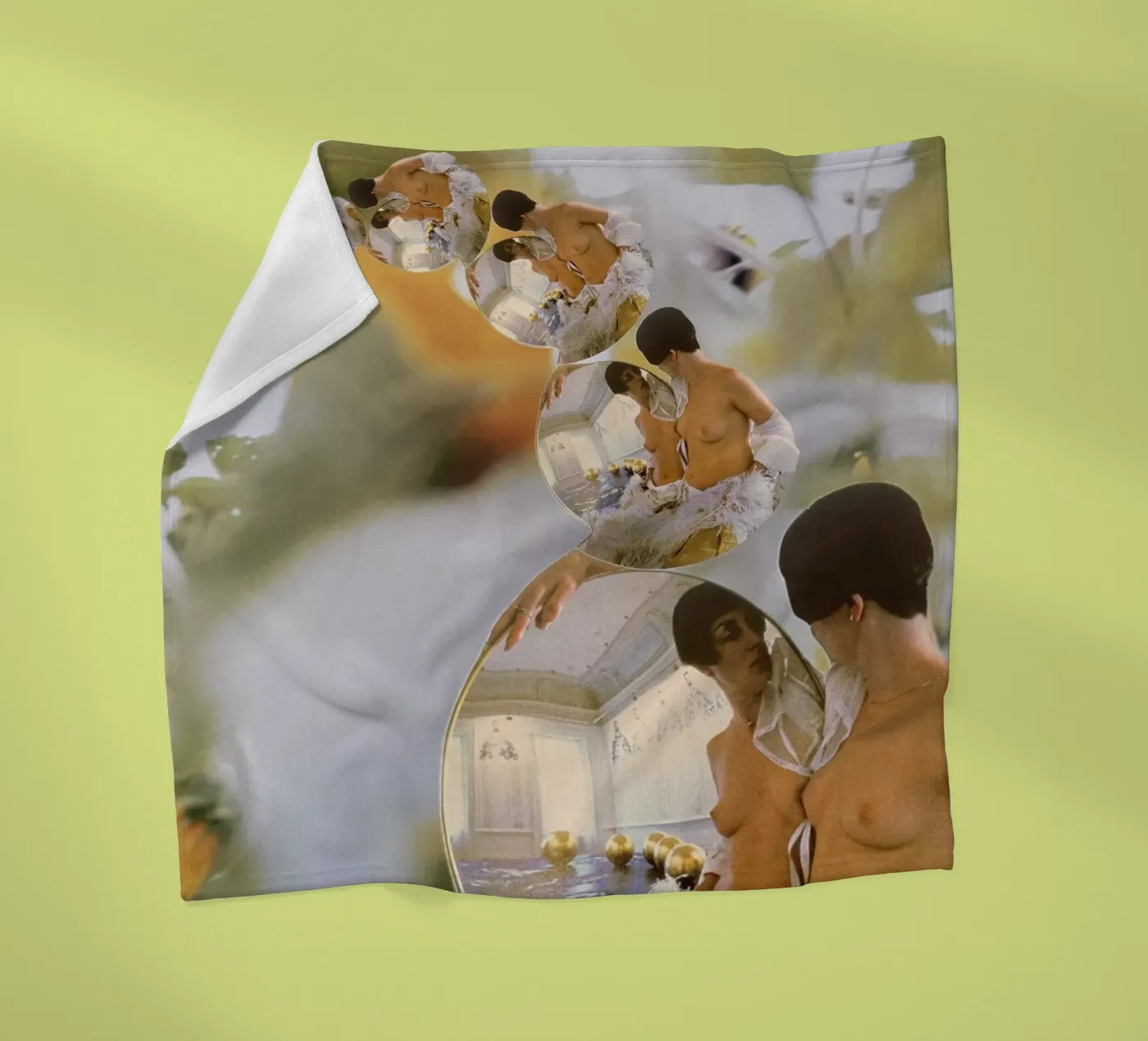 Spiegel Fleecedecke von dekonstruktiv