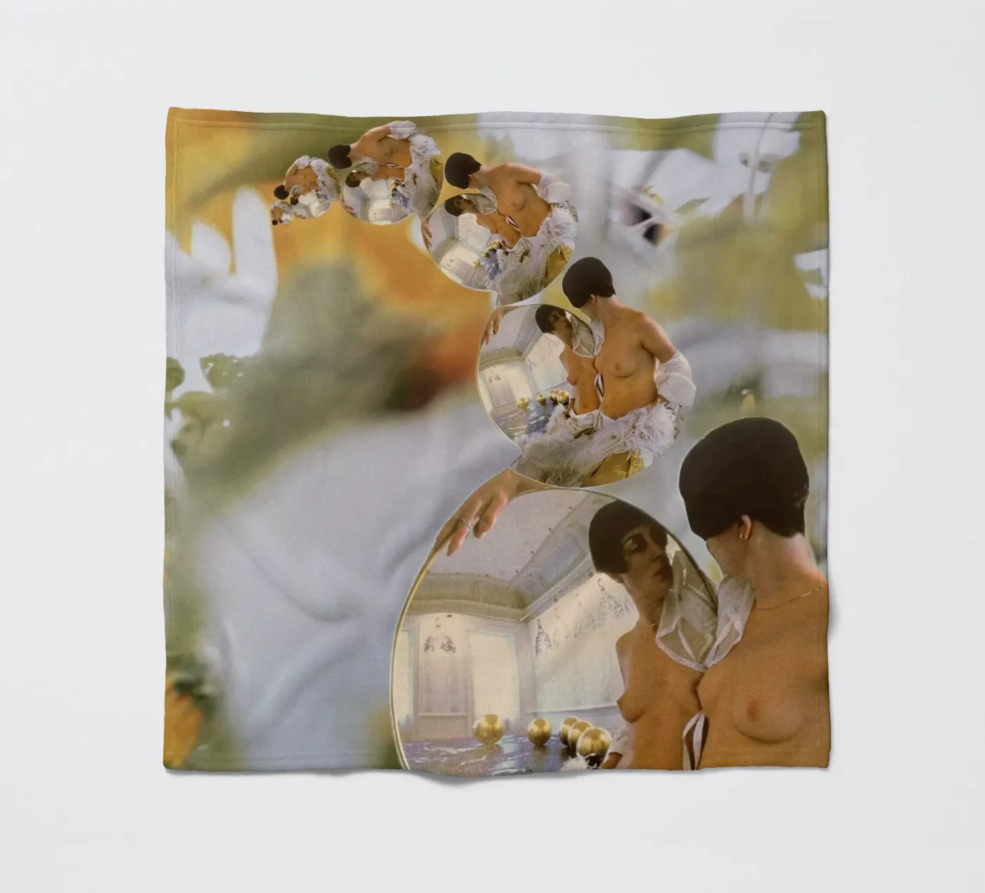 Spiegel Fleecedecke von dekonstruktiv