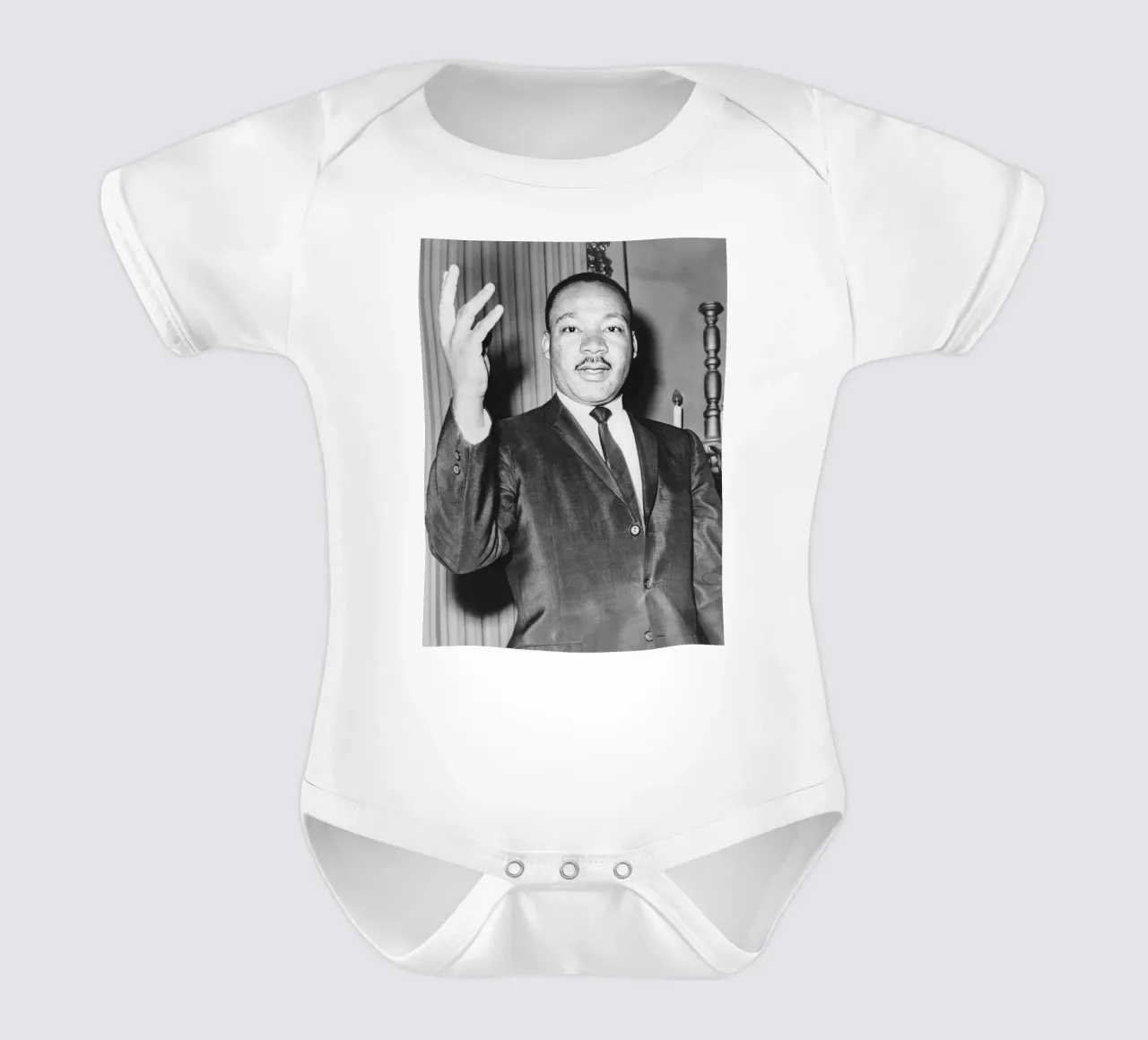 Martin Luther King Jr body neonato maniche corte da tobyrmattie