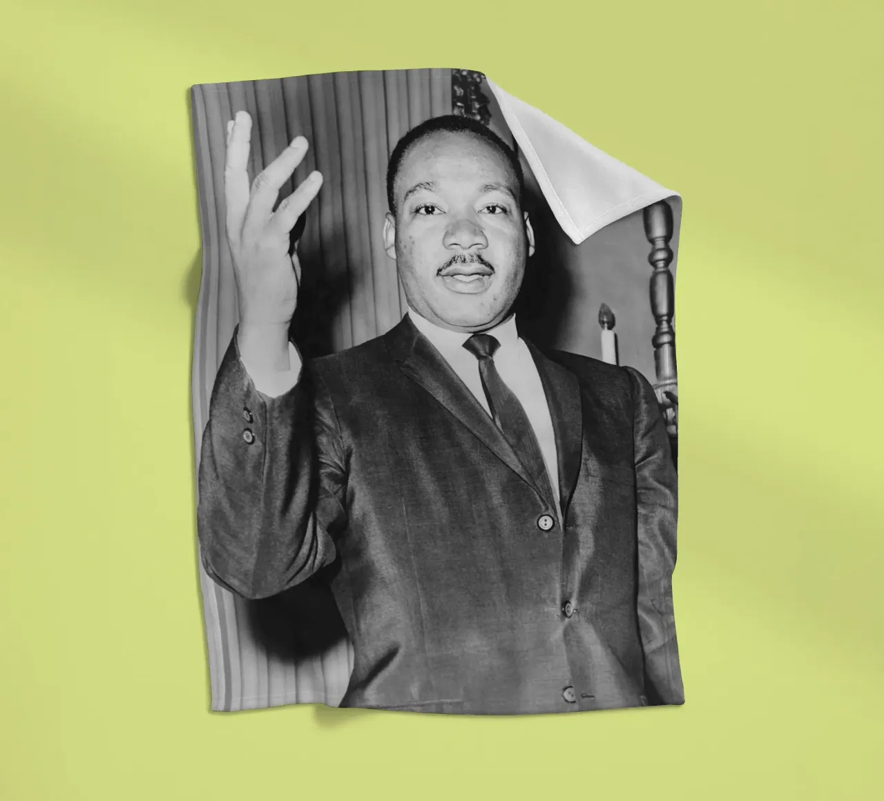 Martin Luther King Jr coperta in pile da tobyrmattie