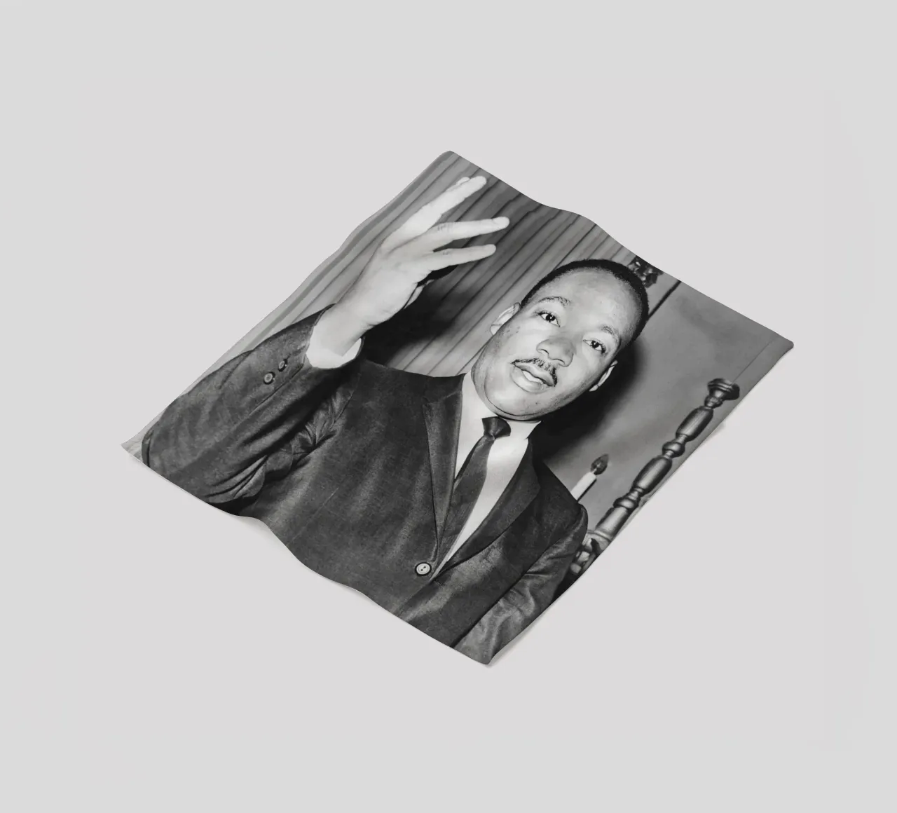 Martin Luther King Jr coperta in pile da tobyrmattie