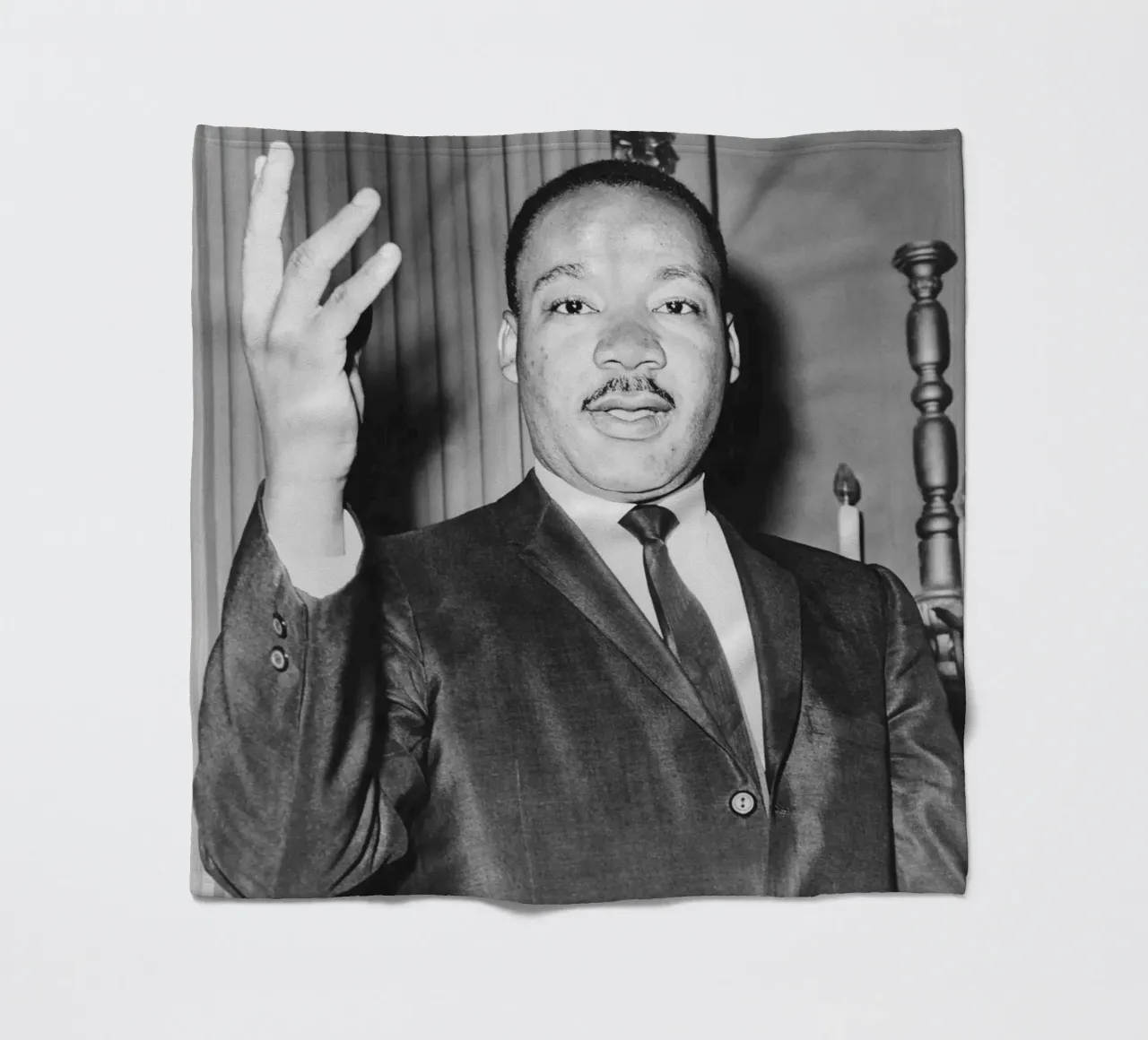 Martin Luther King Jr coperta in pile da tobyrmattie