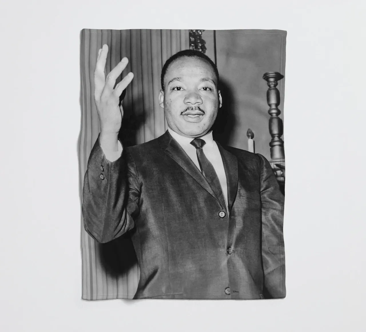 Martin Luther King Jr coperta in pile da tobyrmattie