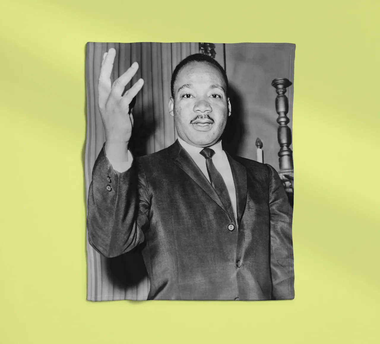 Martin Luther King Jr coperta in pile da tobyrmattie