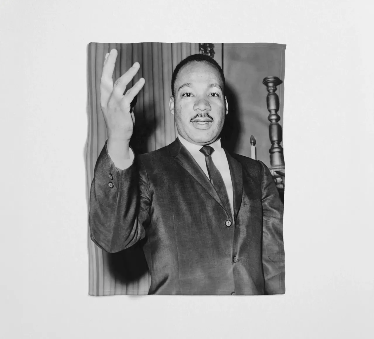 Martin Luther King Jr coperta in pile da tobyrmattie