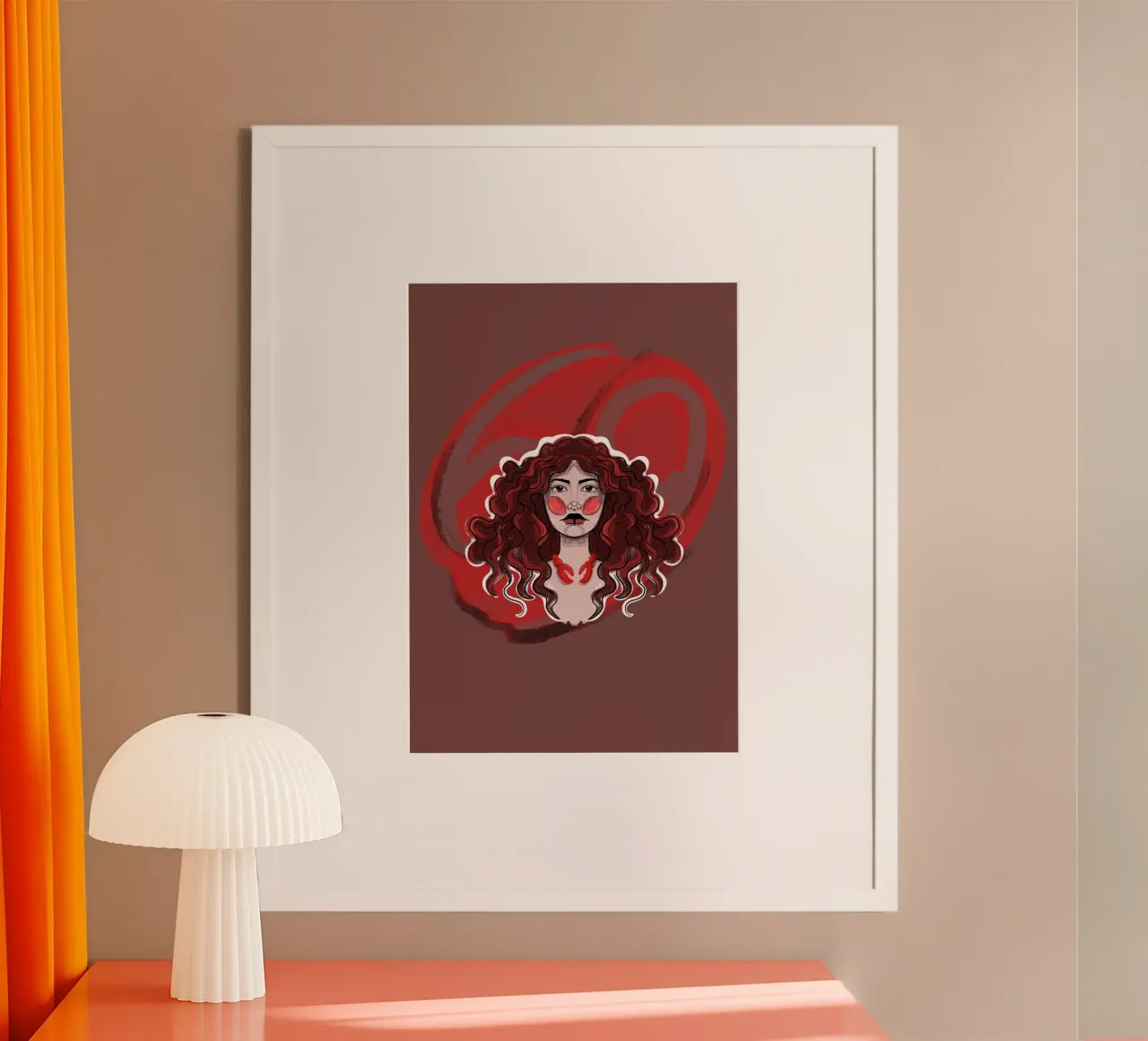 Sternzeichen Krebs Frau carta hahnemühle da Mandarin Art
