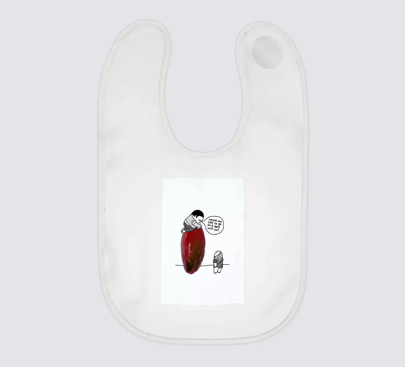 Dating baby bib by Herzette