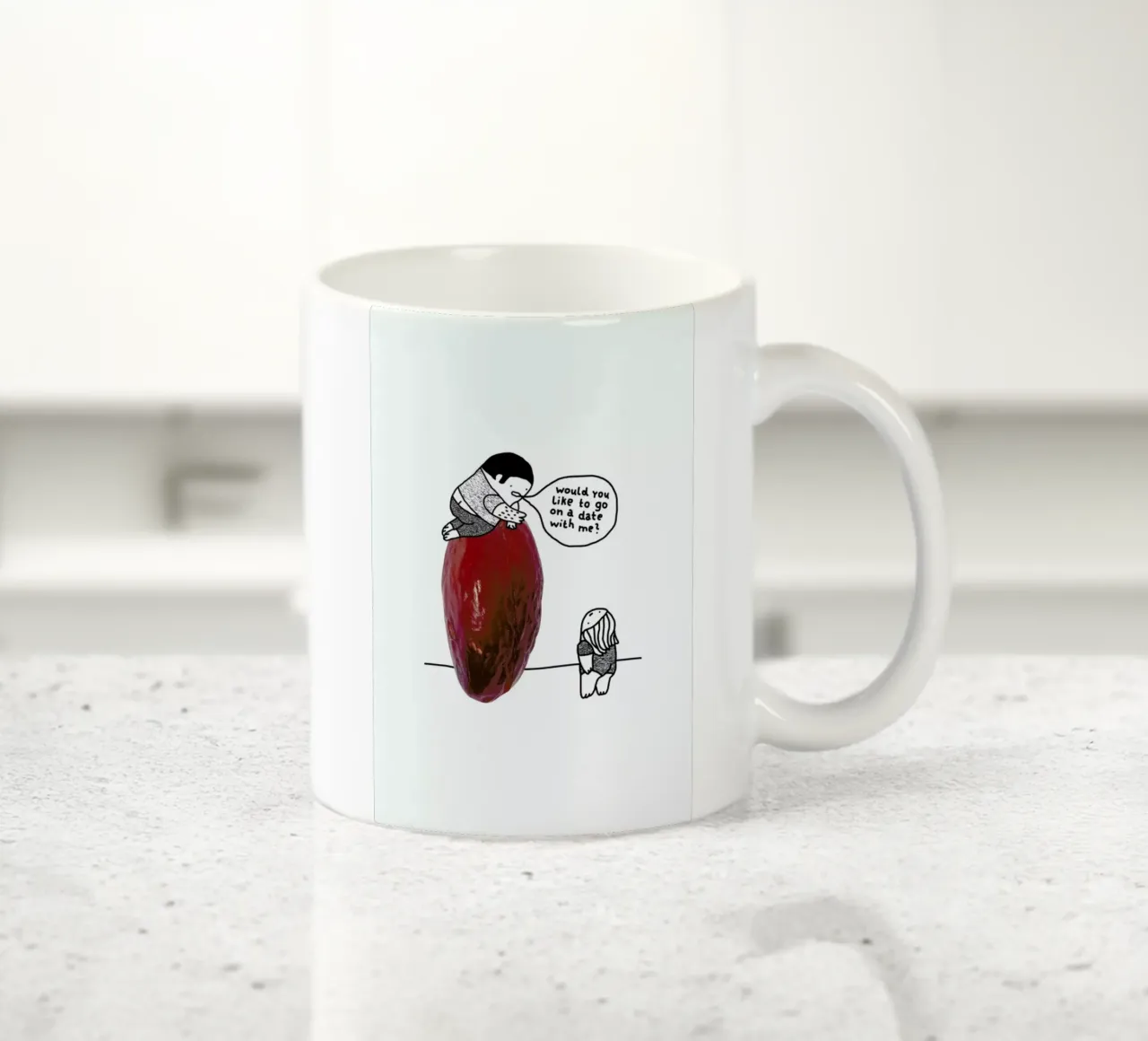 Dating ceramic mug by Herzette