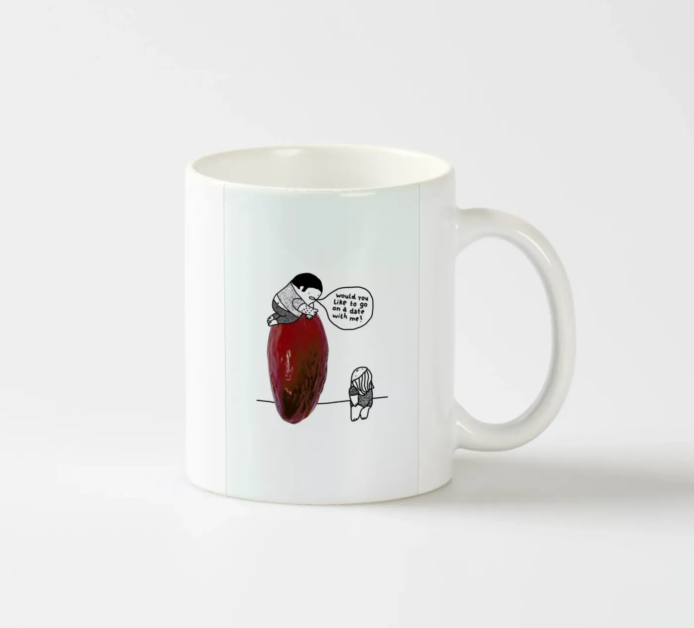 Dating ceramic mug by Herzette