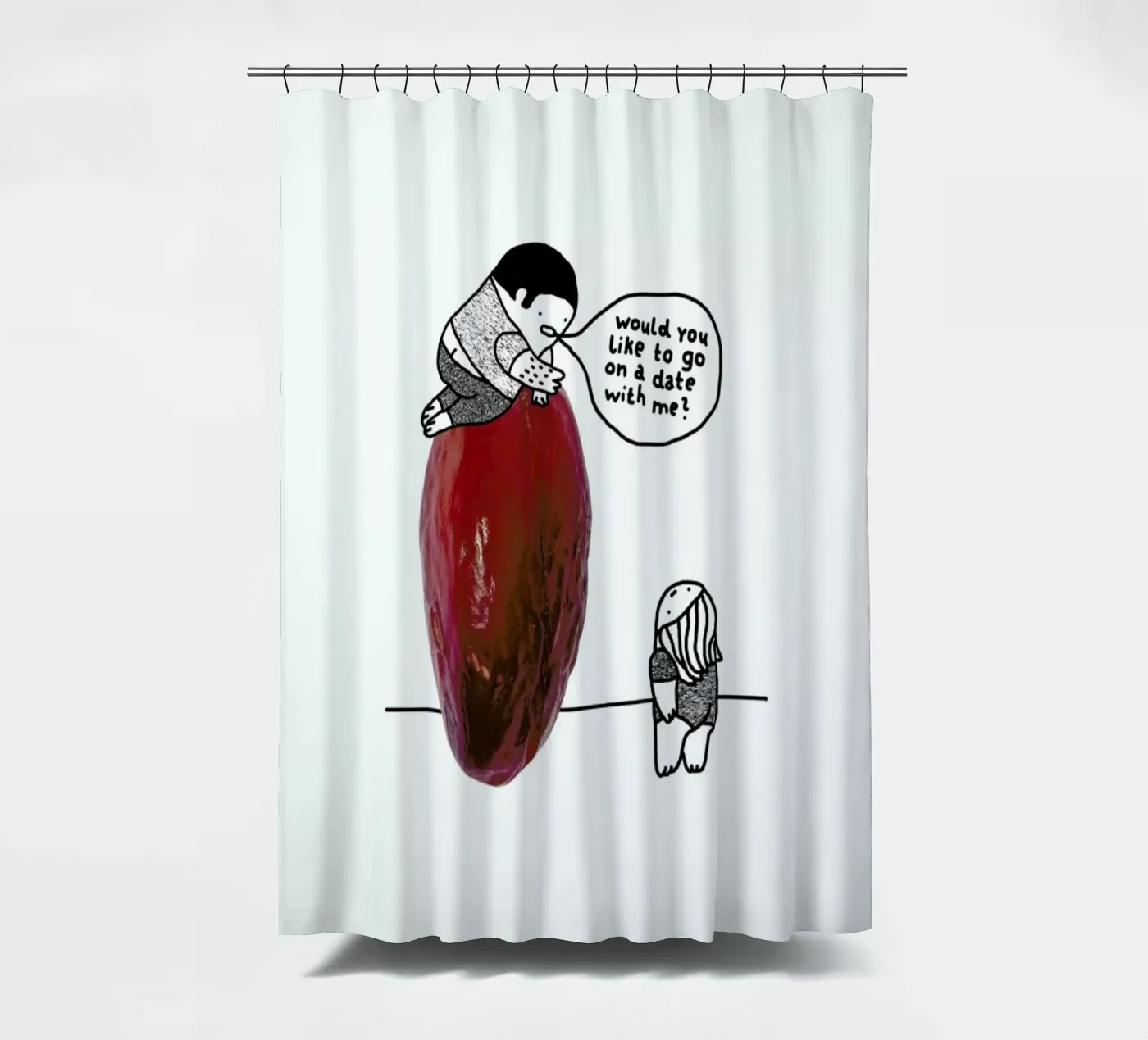 Dating douchegordijn van Herzette