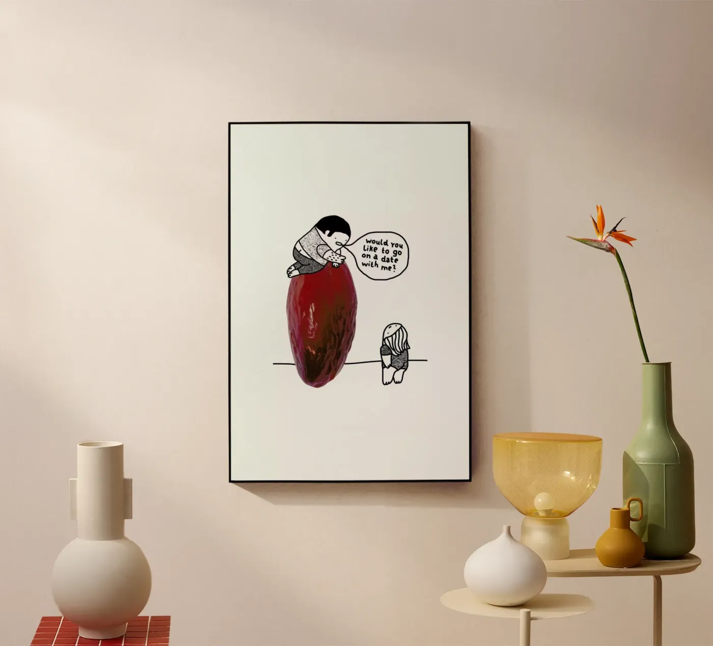 Dating Acryl-Glas von Herzette