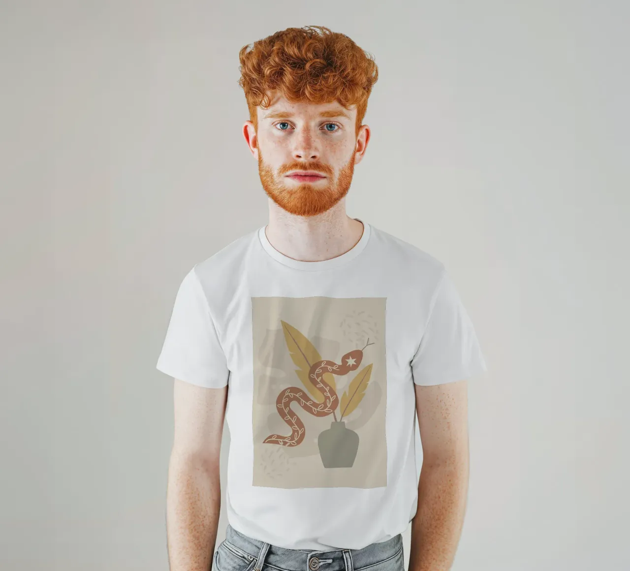 Flusso di serpenti t-shirt da bazi