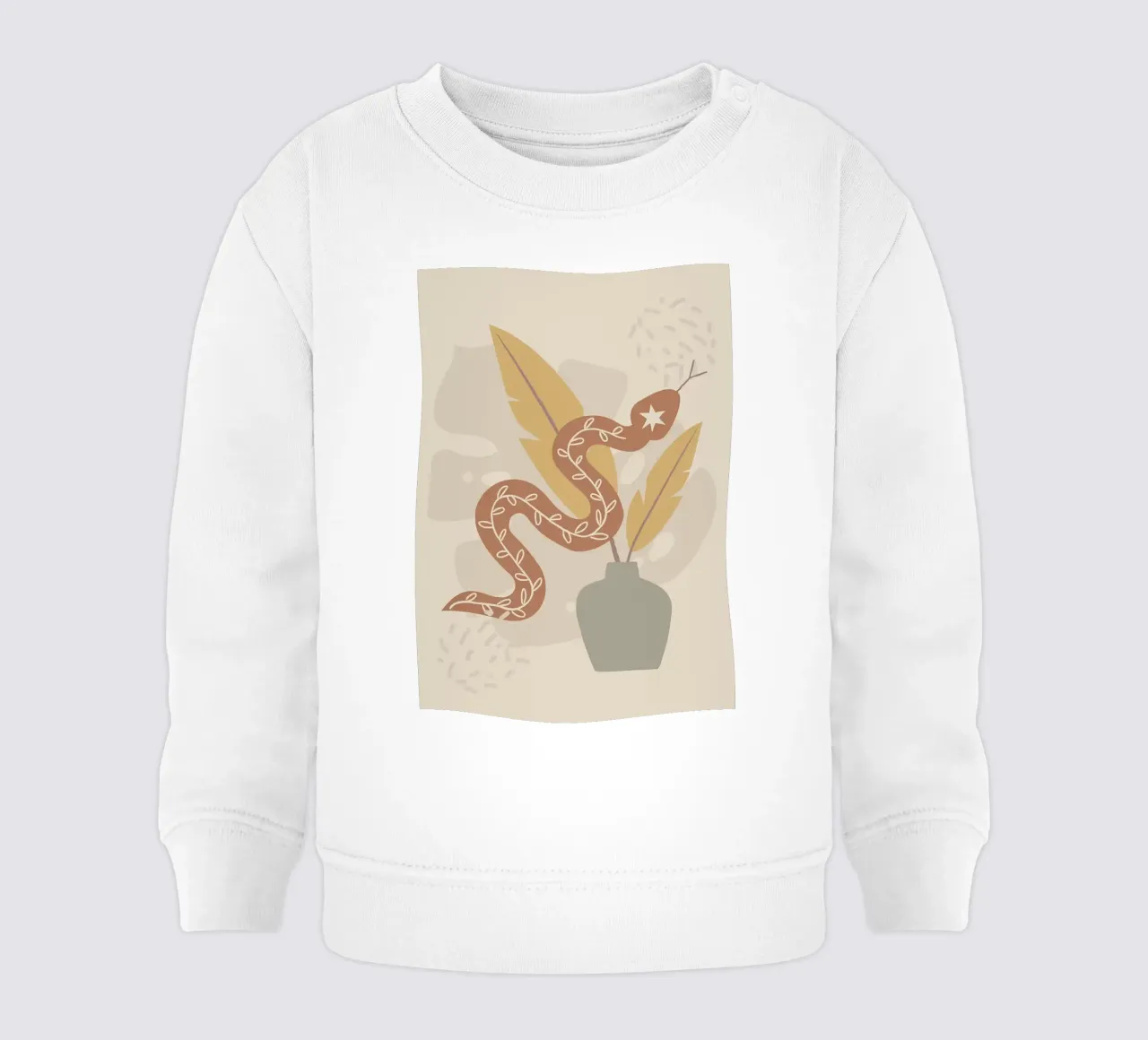 Flusso di serpenti felpa neonato da bazi