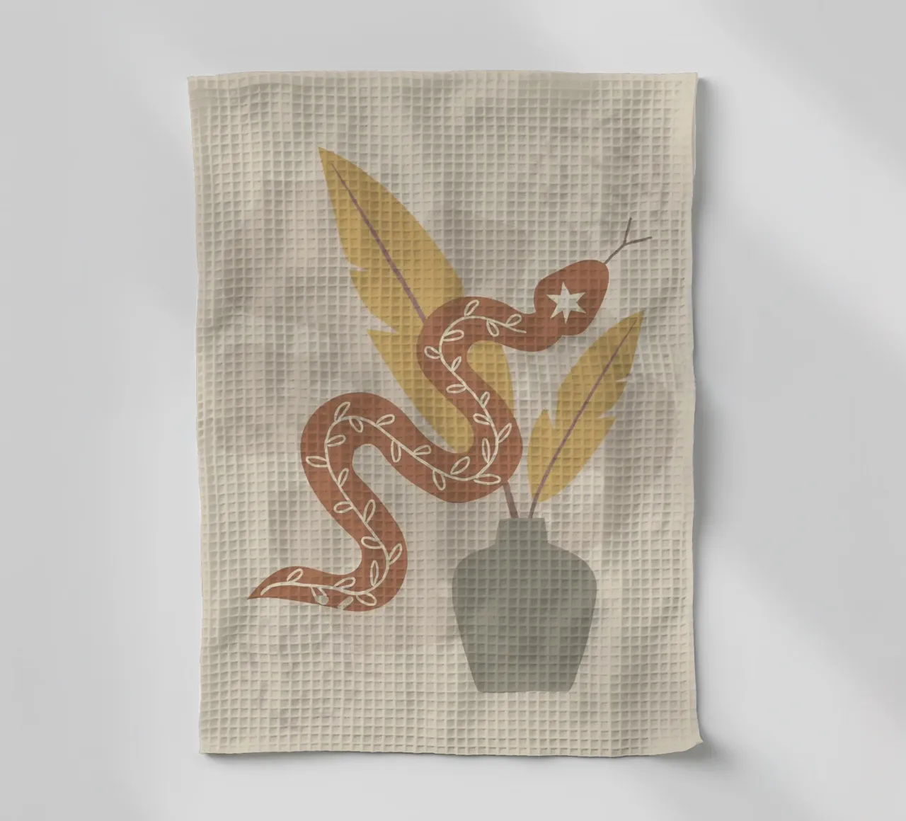 Flusso di serpenti canovaccio da cucina da bazi