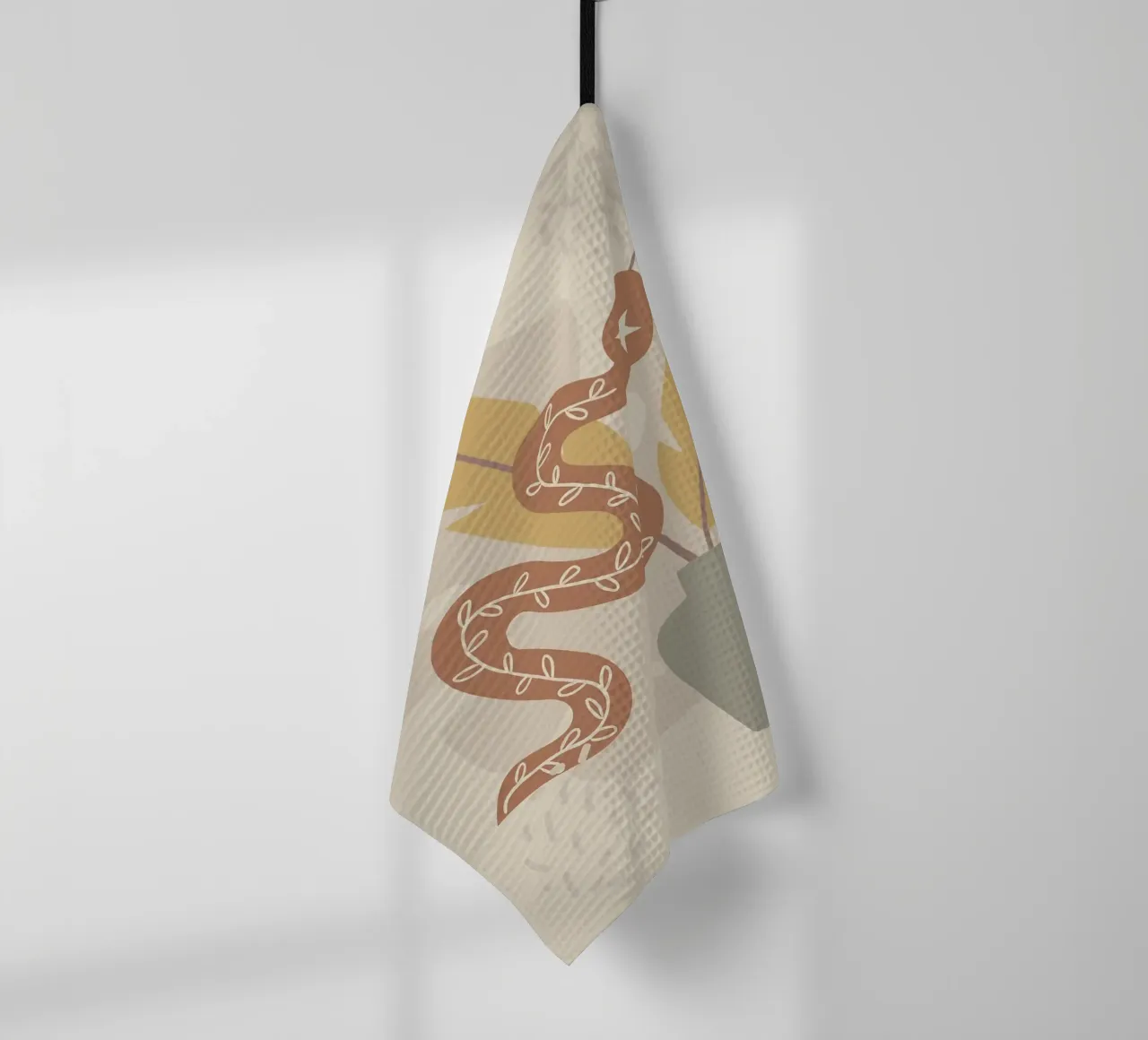Flusso di serpenti canovaccio da cucina da bazi