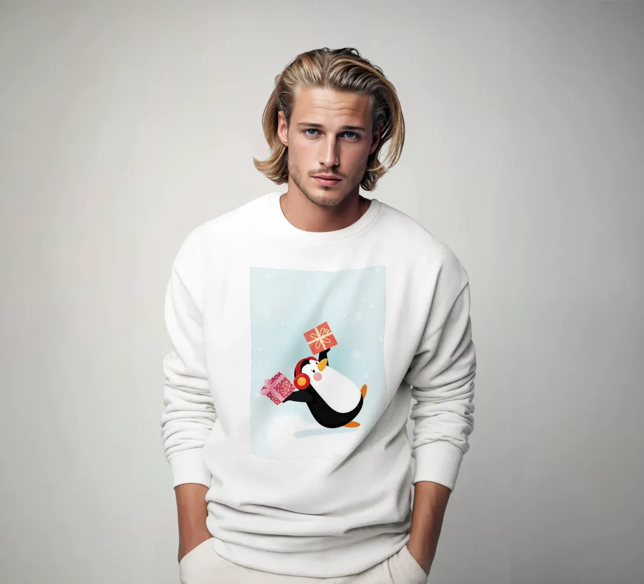 Carino il pinguino felpa da Nina Wolf