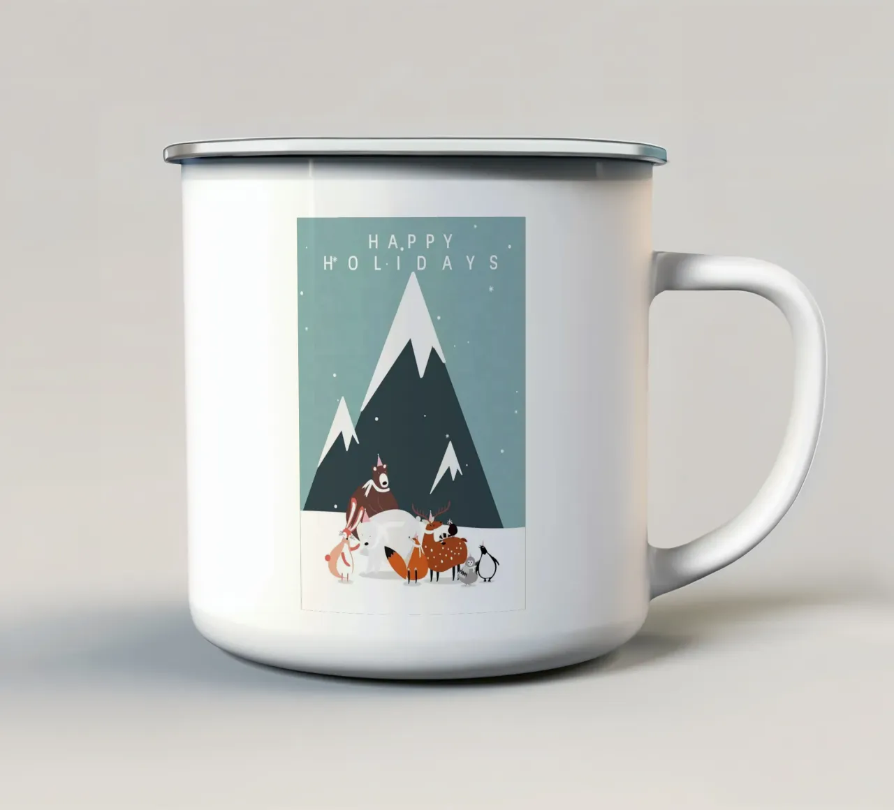 Buone vacanze tazza in smalto da Nina Wolf
