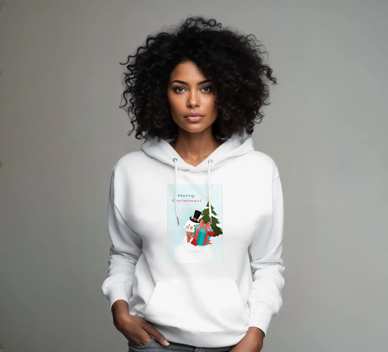 Niedlicher Schneemann Hoodie von Nina Wolf