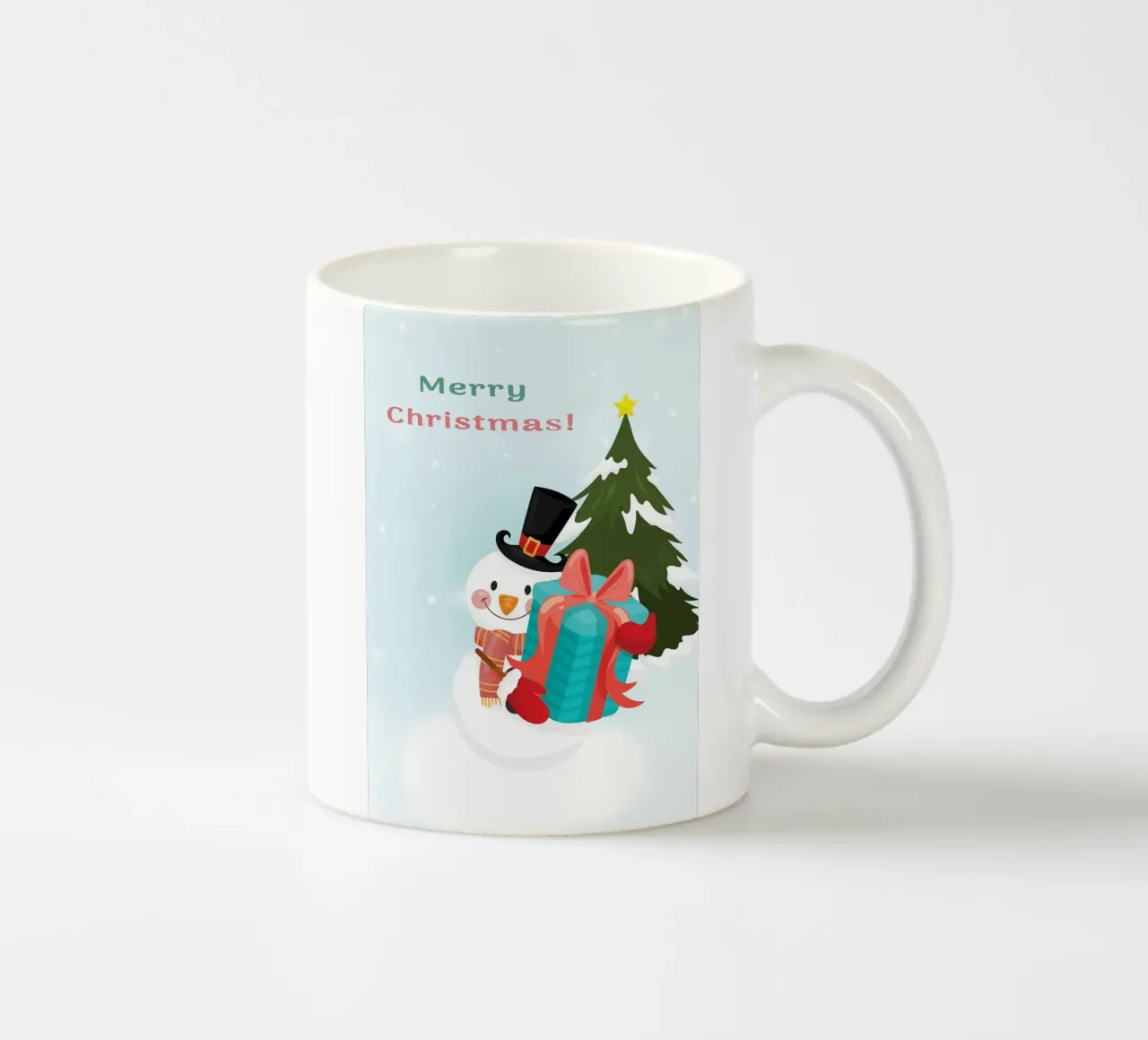 Simpatico pupazzo di neve tazza in ceramica da Nina Wolf