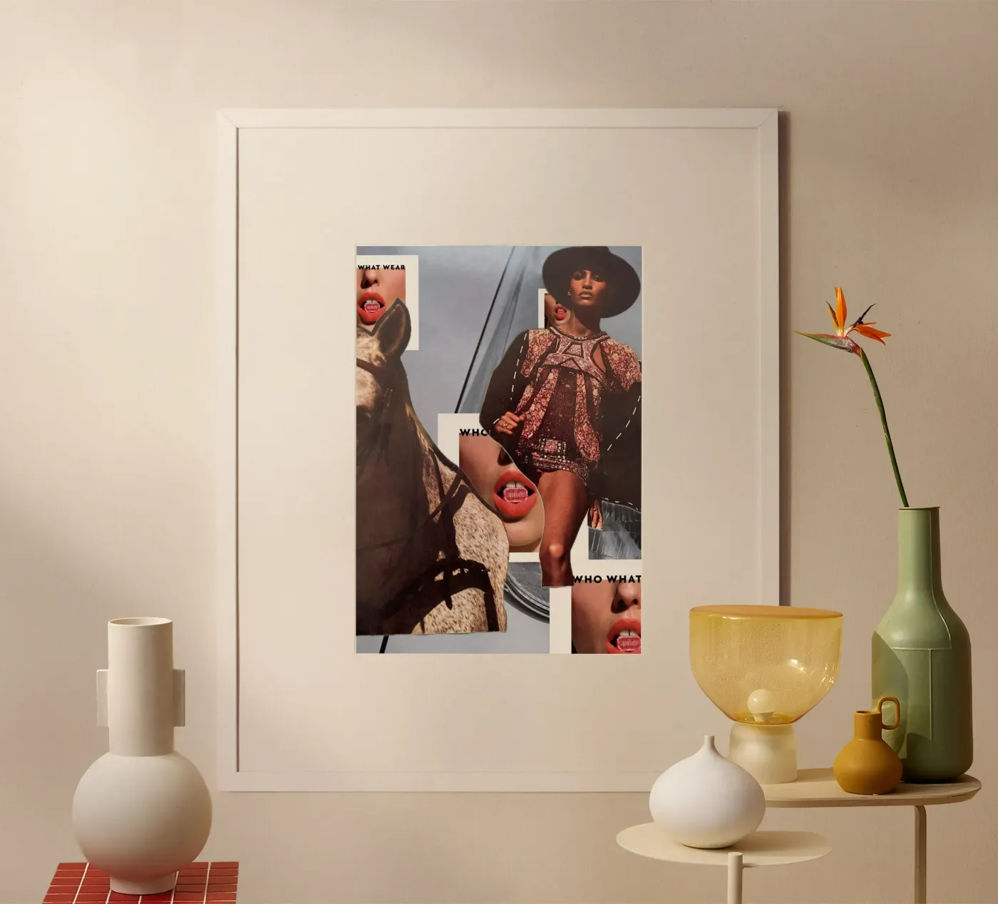 Paard poster van dekonstruktiv