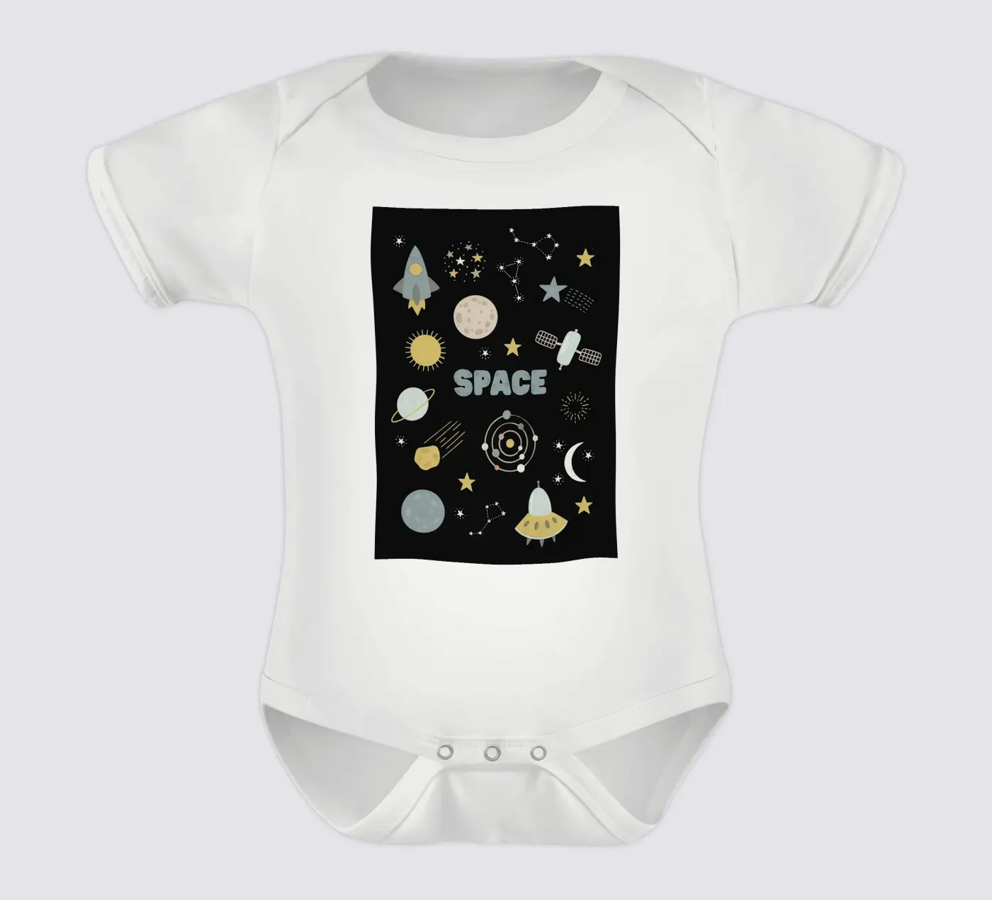 Spazio body neonato maniche corte da bazi