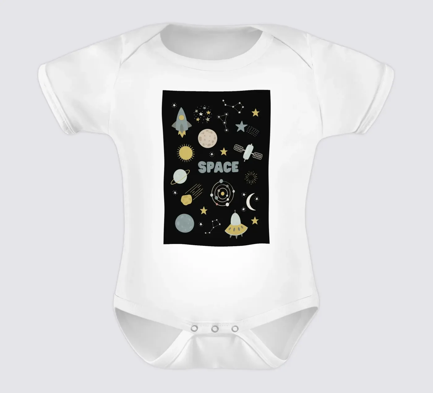 Spazio body neonato maniche corte da bazi