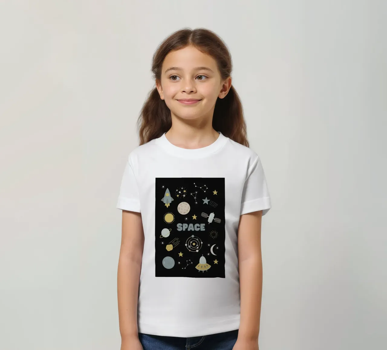 Spazio t-shirt bambini da bazi