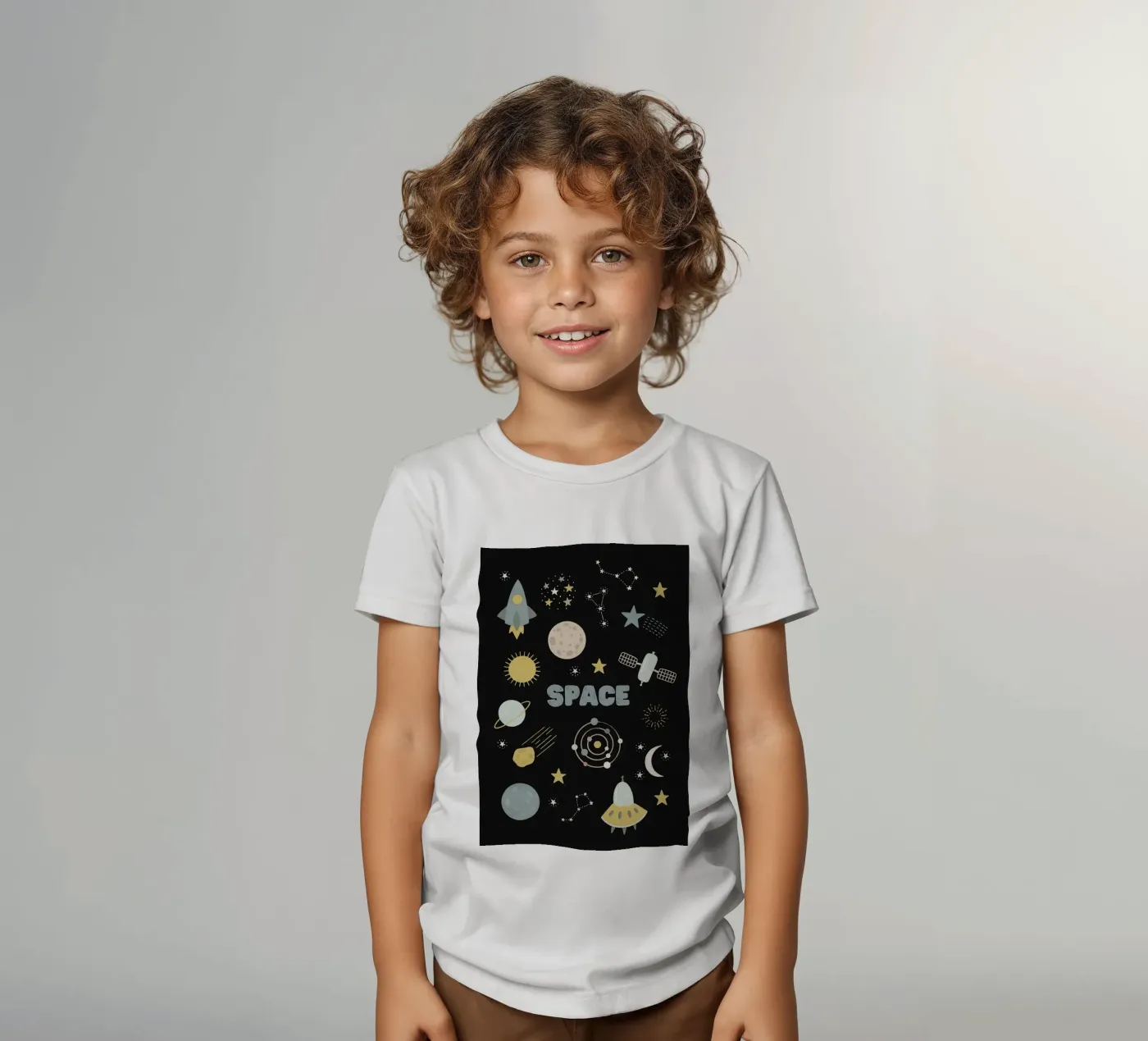 Space kids t-shirt by bazi