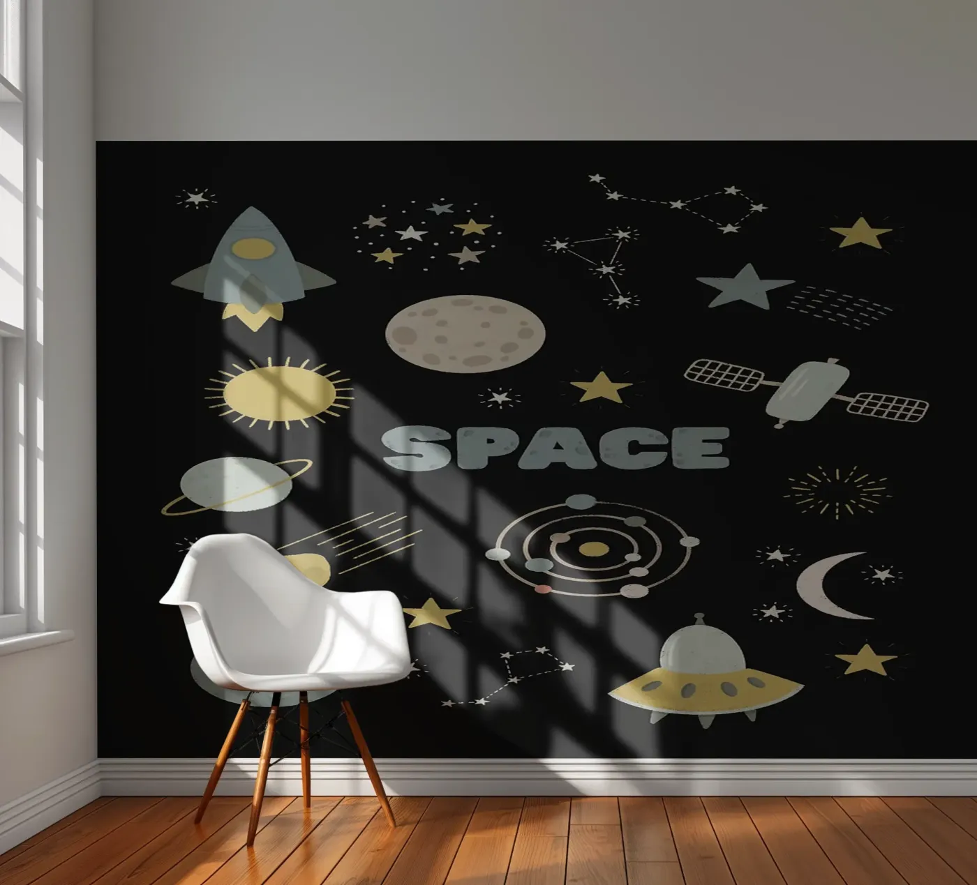 Ruimte fotobehang van bazi