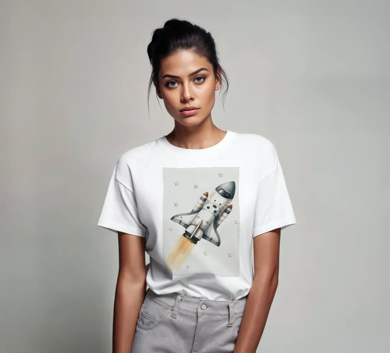 Lancio dello Space Shuttle t-shirt da bazi