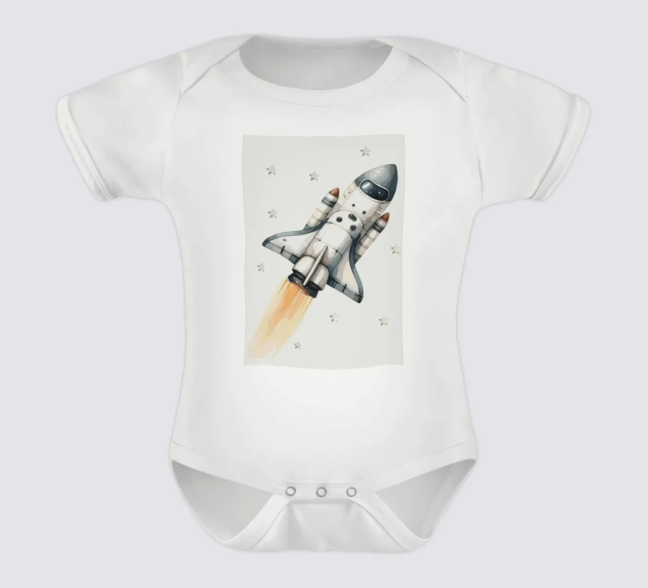 Space Shuttle Start Kurzarm Babybody von bazi