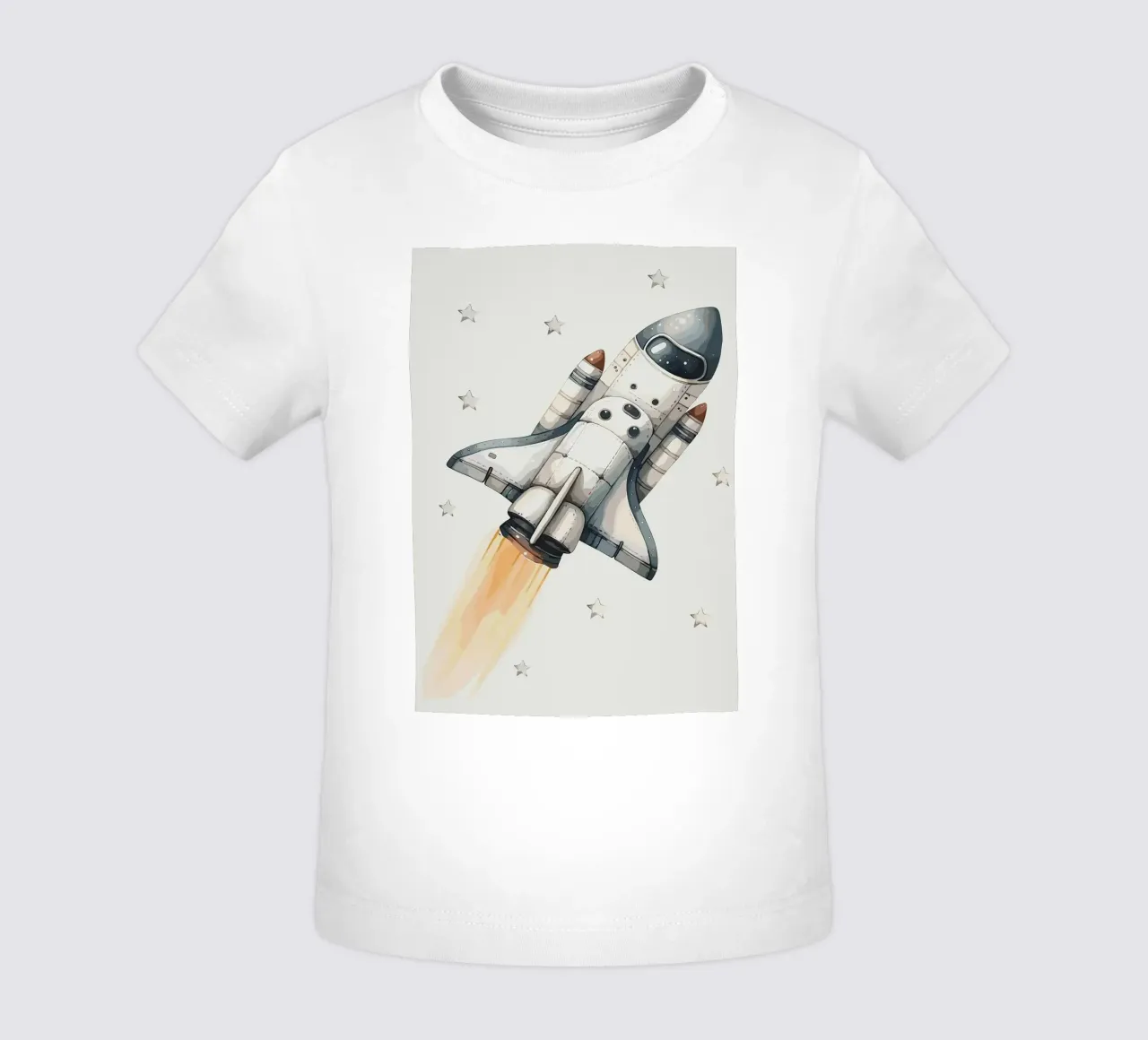 Lancio dello Space Shuttle maglietta neonato da bazi
