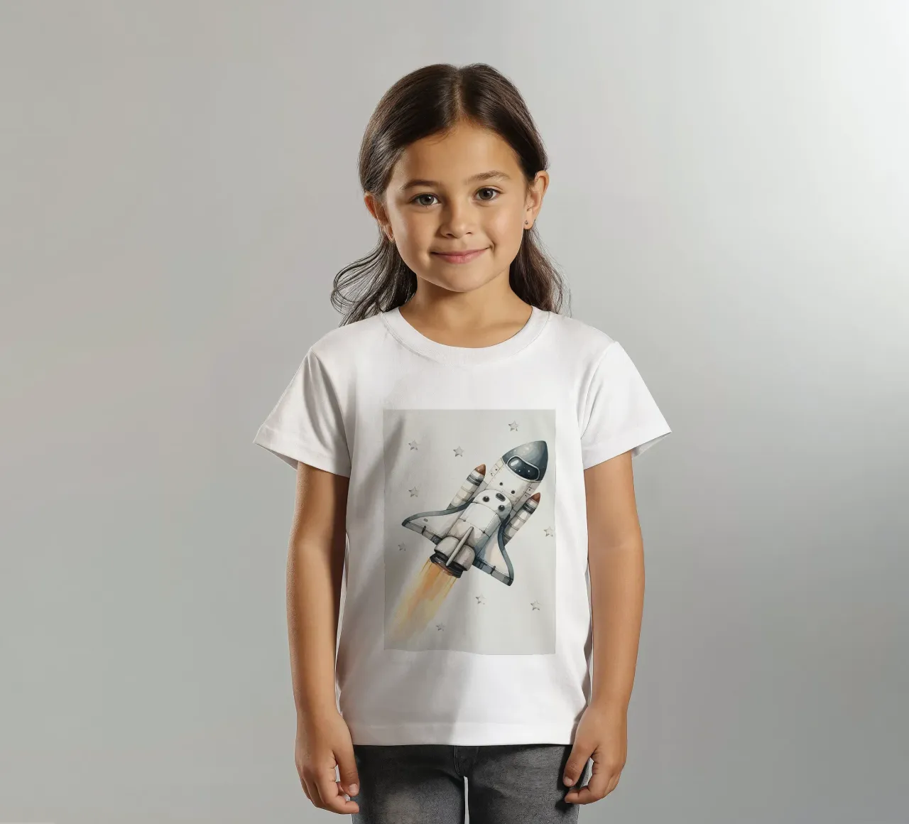Lancio dello Space Shuttle t-shirt bambini da bazi