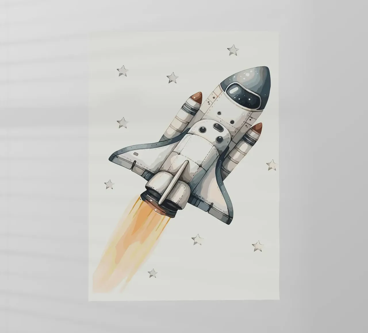 Lancering spaceshuttle backlit folie van bazi