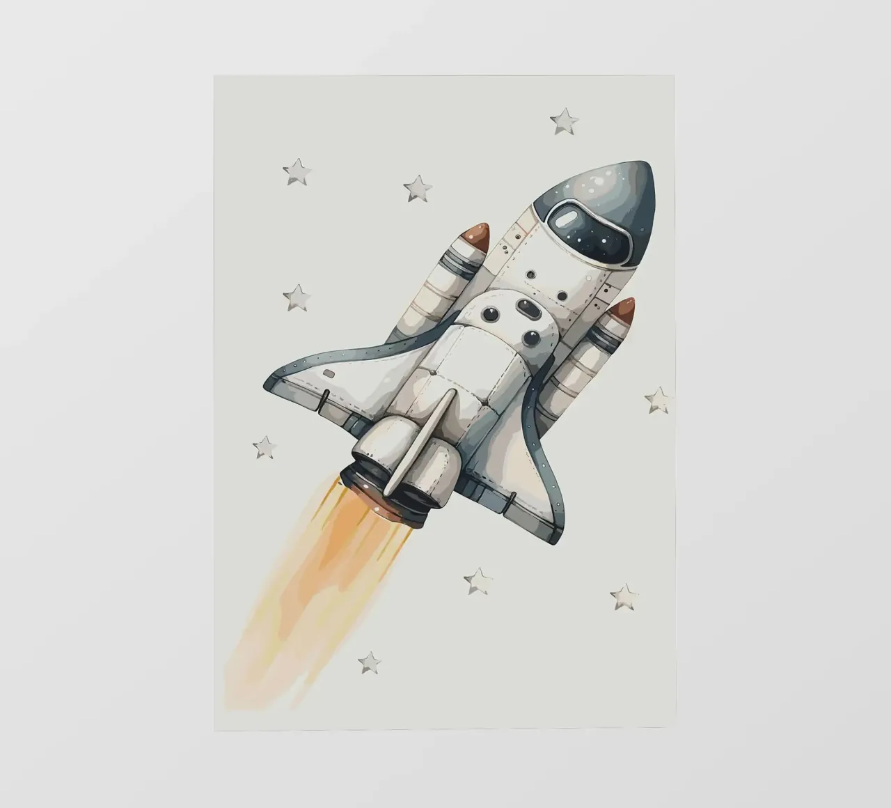 Lancering spaceshuttle fotobehang van bazi