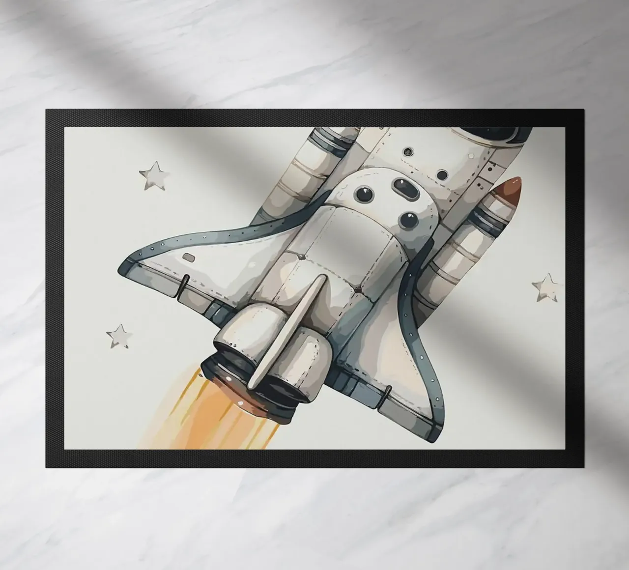 Lancio dello Space Shuttle zerbino da bazi