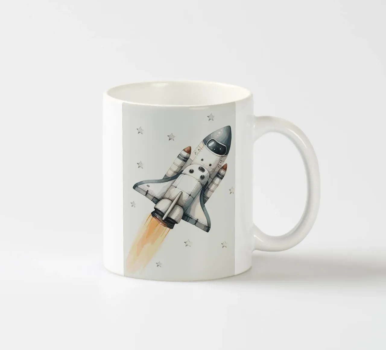 Lancering spaceshuttle keramische mok van bazi