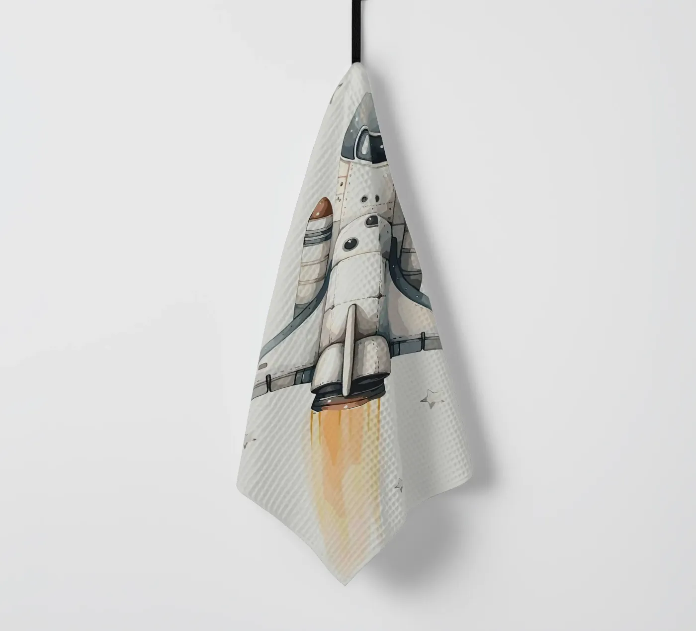Space Shuttle Start Geschirrtuch von bazi